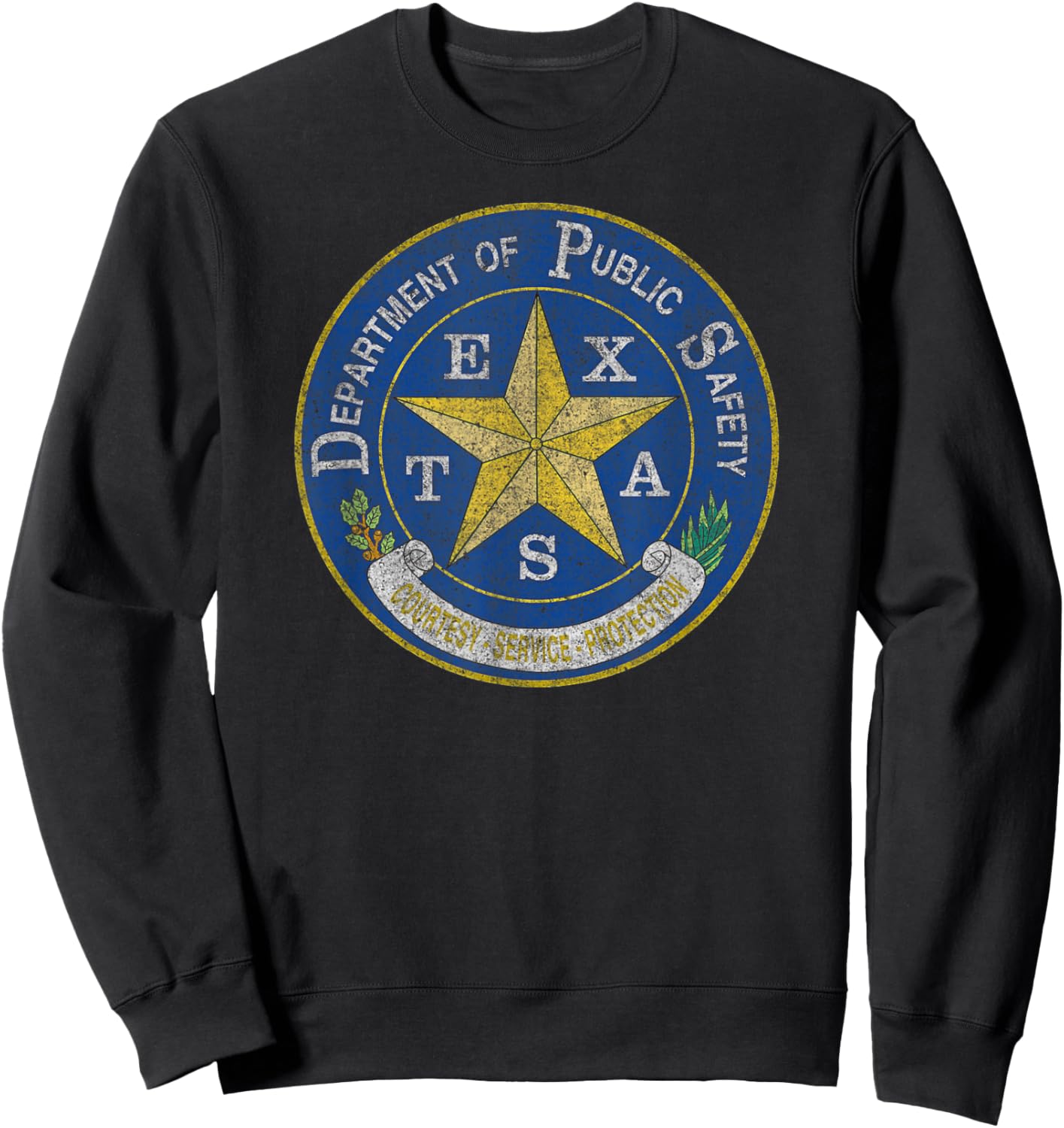 Texas Highway Patrol - Department of Public Safety of Texas Sweatshirt - Sweatshirt | Black