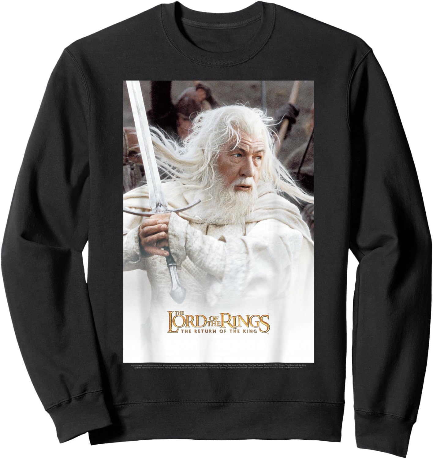 Lord Of The Rings The Return Of The King Gandalf Poster Sweatshirt - Sweatshirt | Black