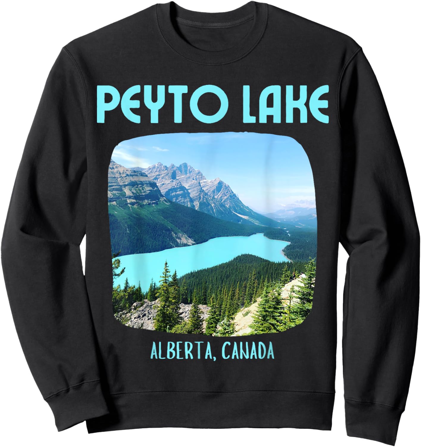 Peyto Lake Banff National Park Sweatshirt - Sweatshirt | Black