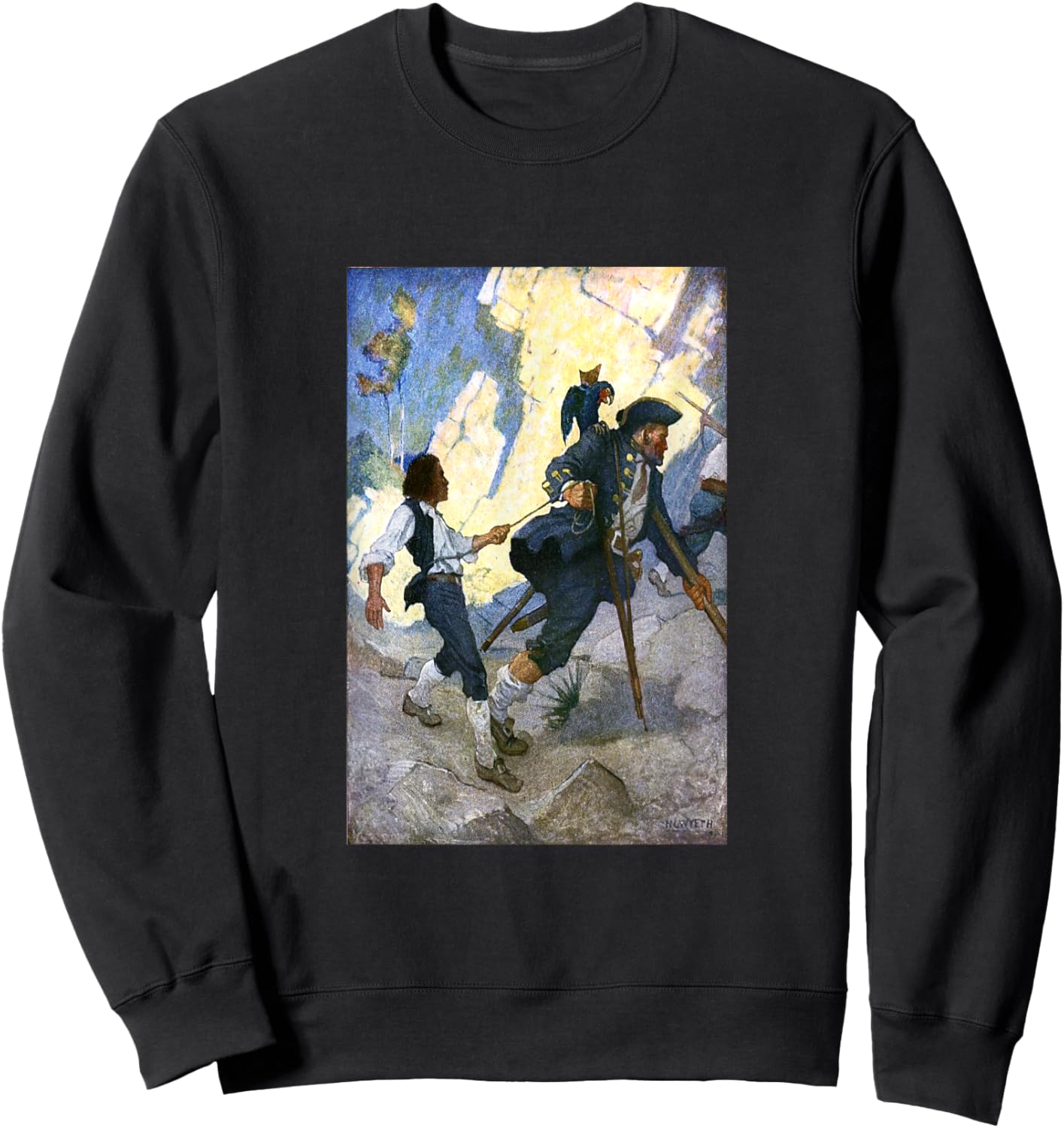Long John Silver The Pirate Sweatshirt - Sweatshirt | Black