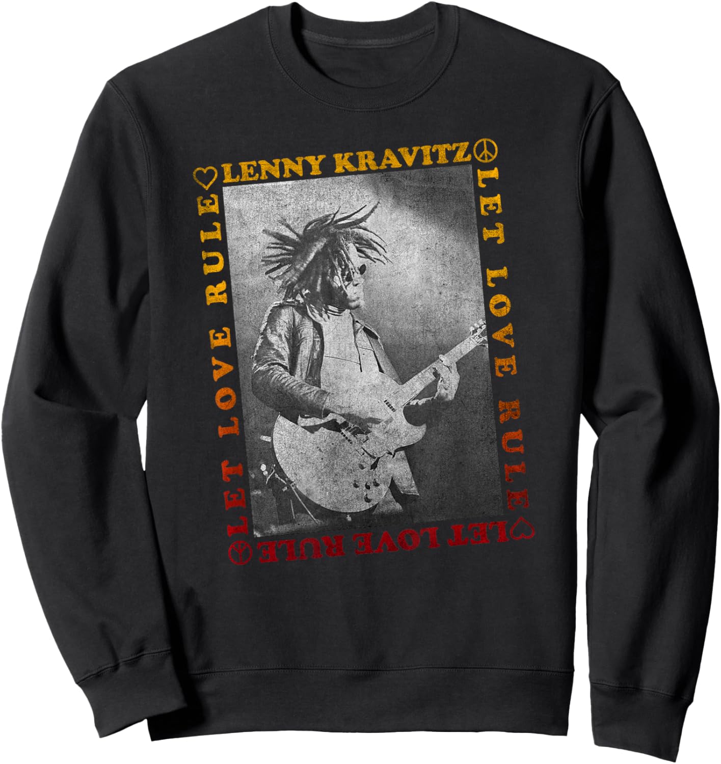 Lenny Kravitz – Let Love Rule Guitar Sweatshirt - Sweatshirt | Black