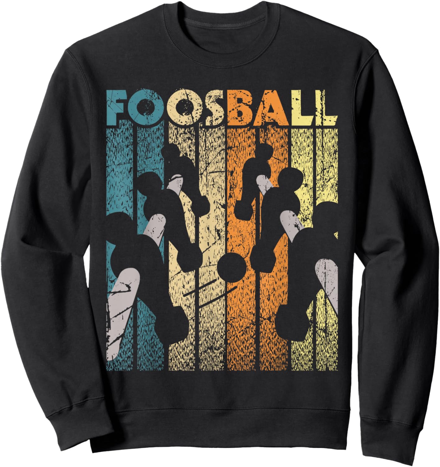 Retro Vintage Foosball Player Table Football Soccer Sweatshirt - Sweatshirt | Black