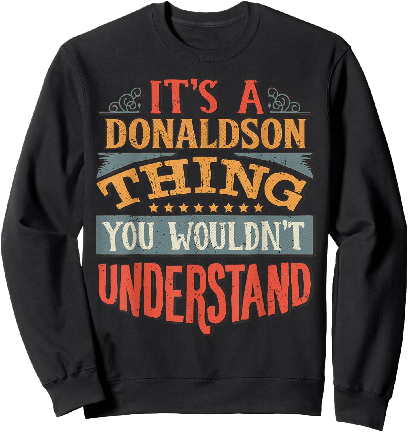Donaldson Name Sweatshirt - Sweatshirt | Black