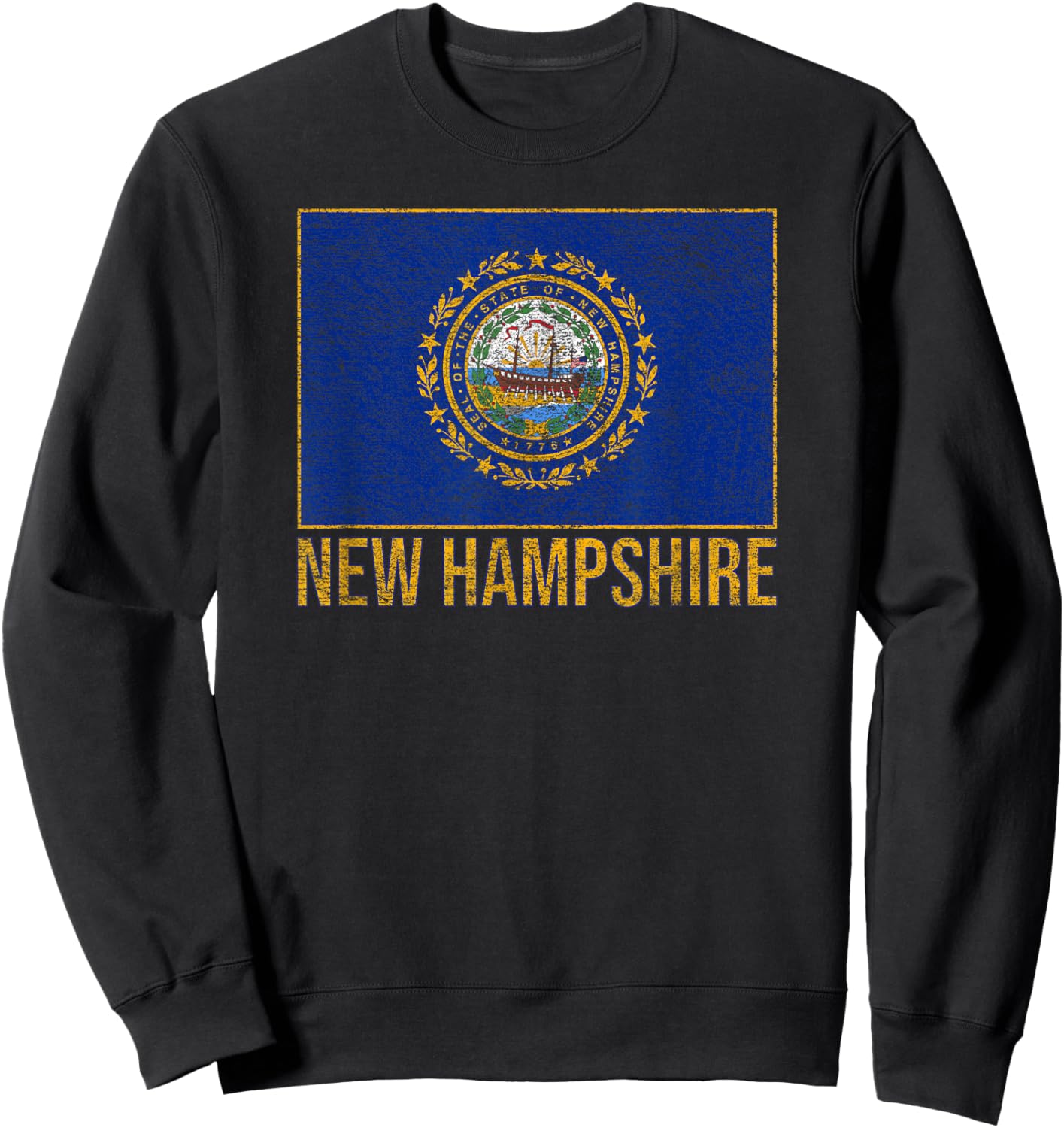 Hamshire State Flag. Sweatshirt - Sweatshirt | Black