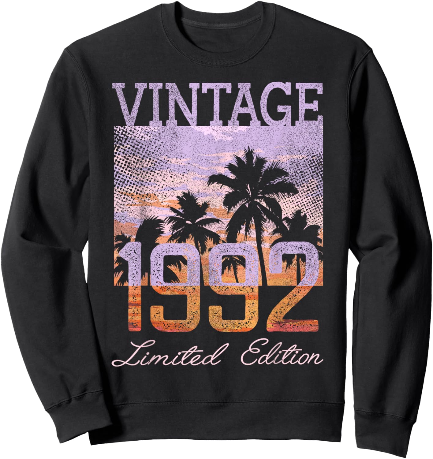 Vintage 1992 Limited Edition 33 Year Old Gifts 33rd Birthday Sweatshirt - Sweatshirt | Black