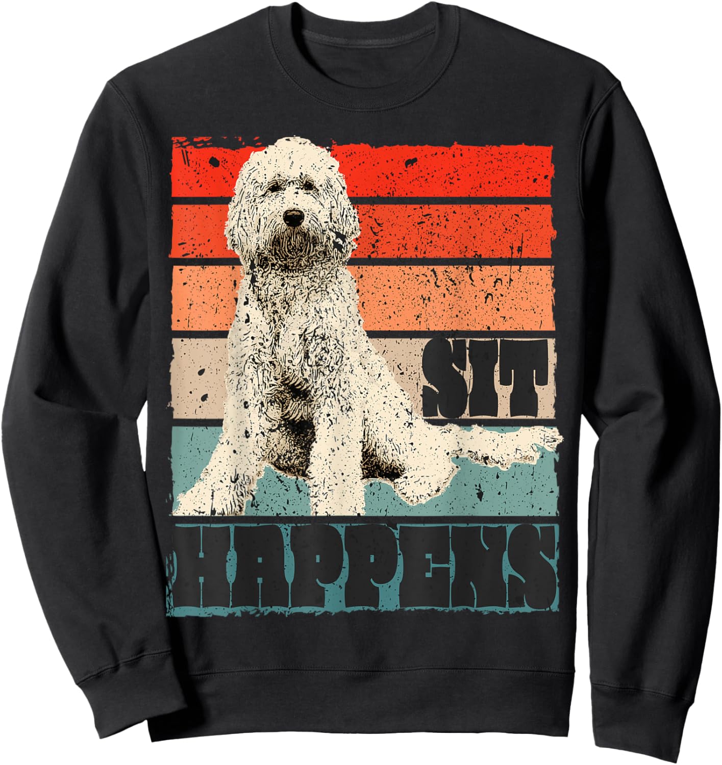 Goldendoodle & Labradoodle Dog Mama Funny Saying Men Women Sweatshirt - Sweatshirt | Black