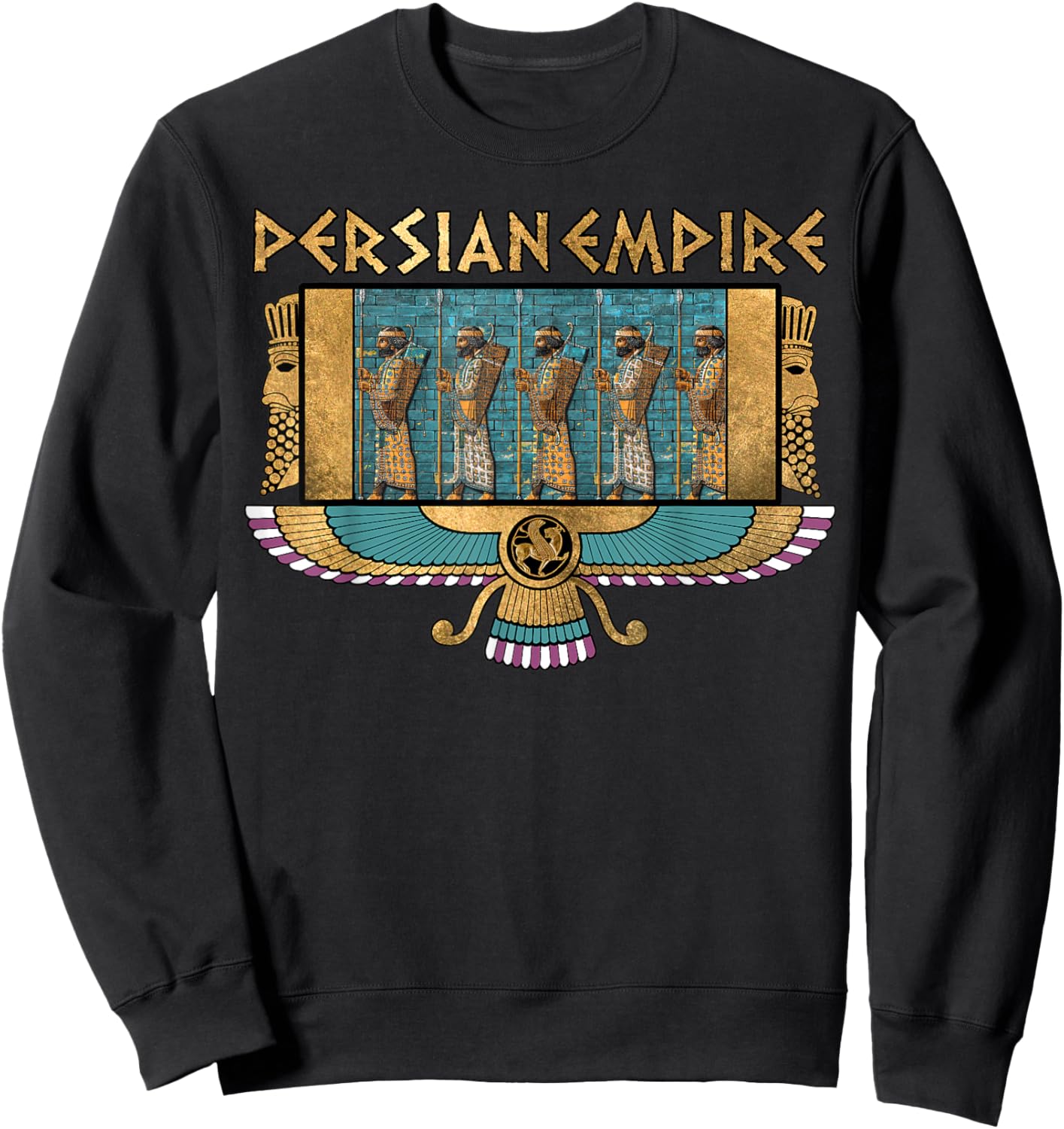 Persian Empire Ancient Persia Immortals King of Kings Sweatshirt - Sweatshirt | Black