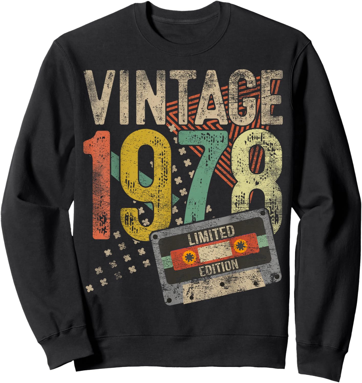 Vintage 1978 47th Birthday Gifts Women 47 Year Old Sweatshirt - Sweatshirt | Black