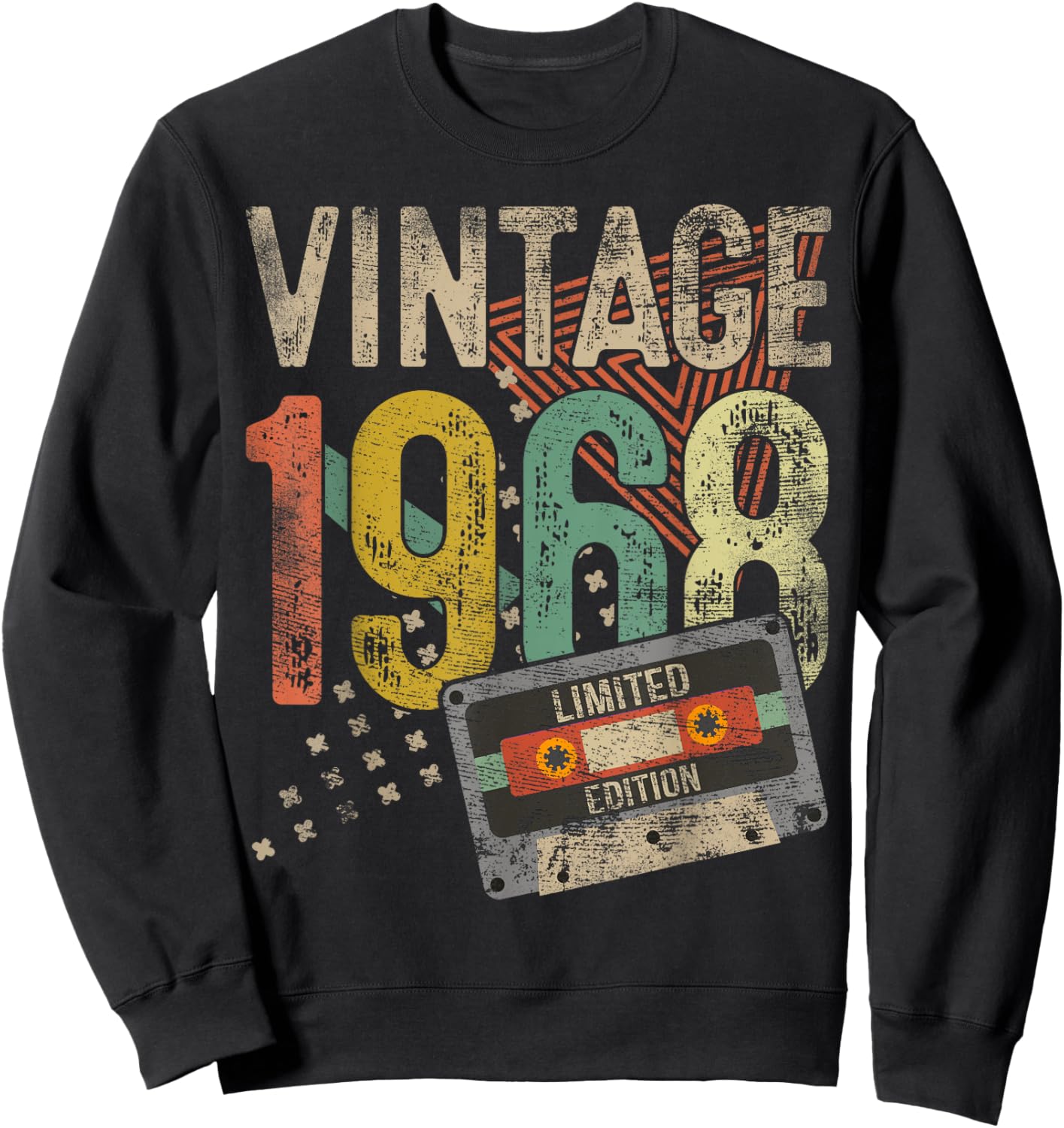 Vintage 1968 57th Birthday Gifts Women 57 Year Old Sweatshirt - Sweatshirt | Black