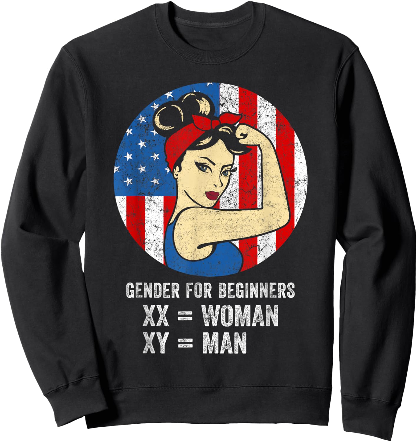 Gender for Beginners XX Woman XY Man Sweatshirt - Sweatshirt | Black