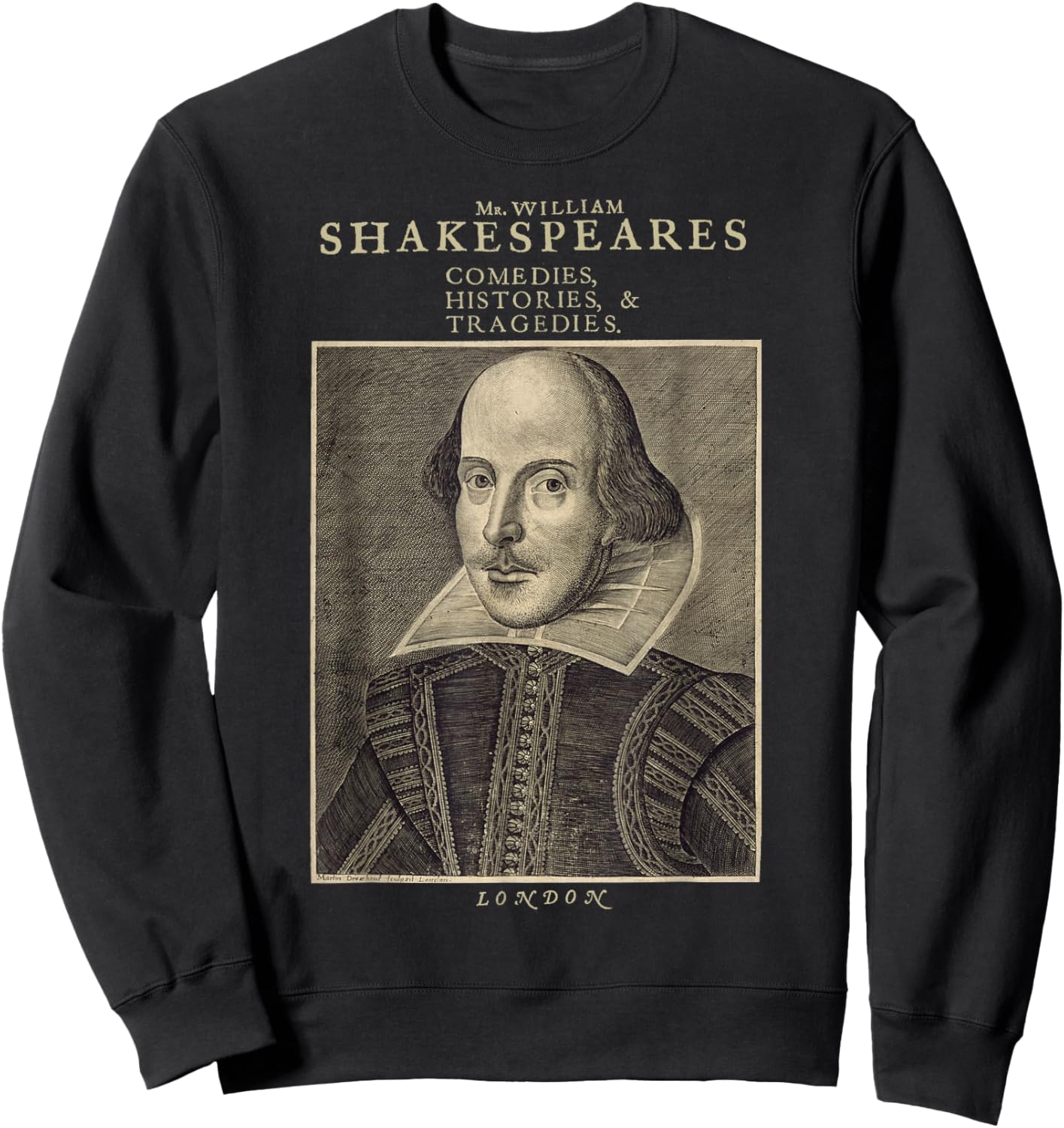 Vintage Shakespeare Literature - William Shakespeare Play Sweatshirt - Sweatshirt | Black