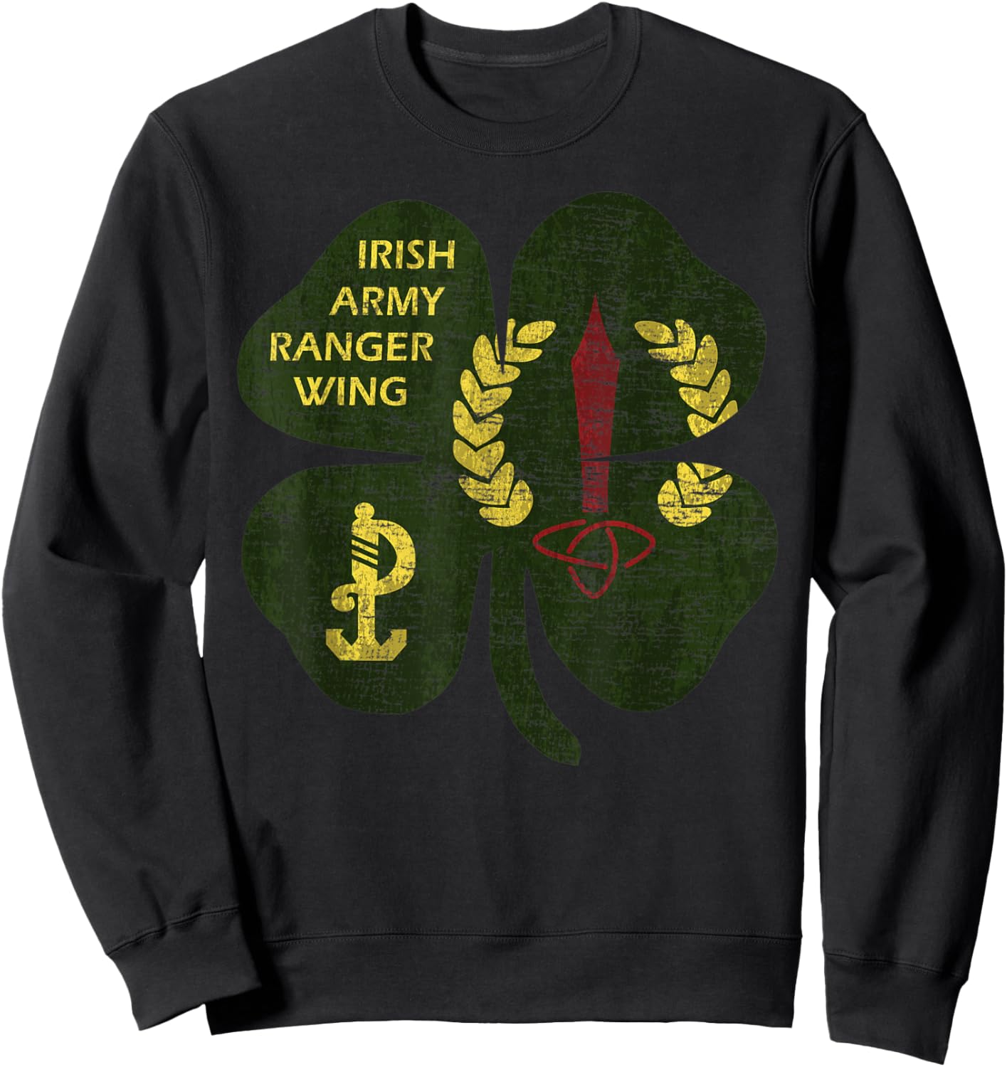 Fianoglach Irish Special Force Army Ranger Fiannoglaigh Sweatshirt - Sweatshirt | Black