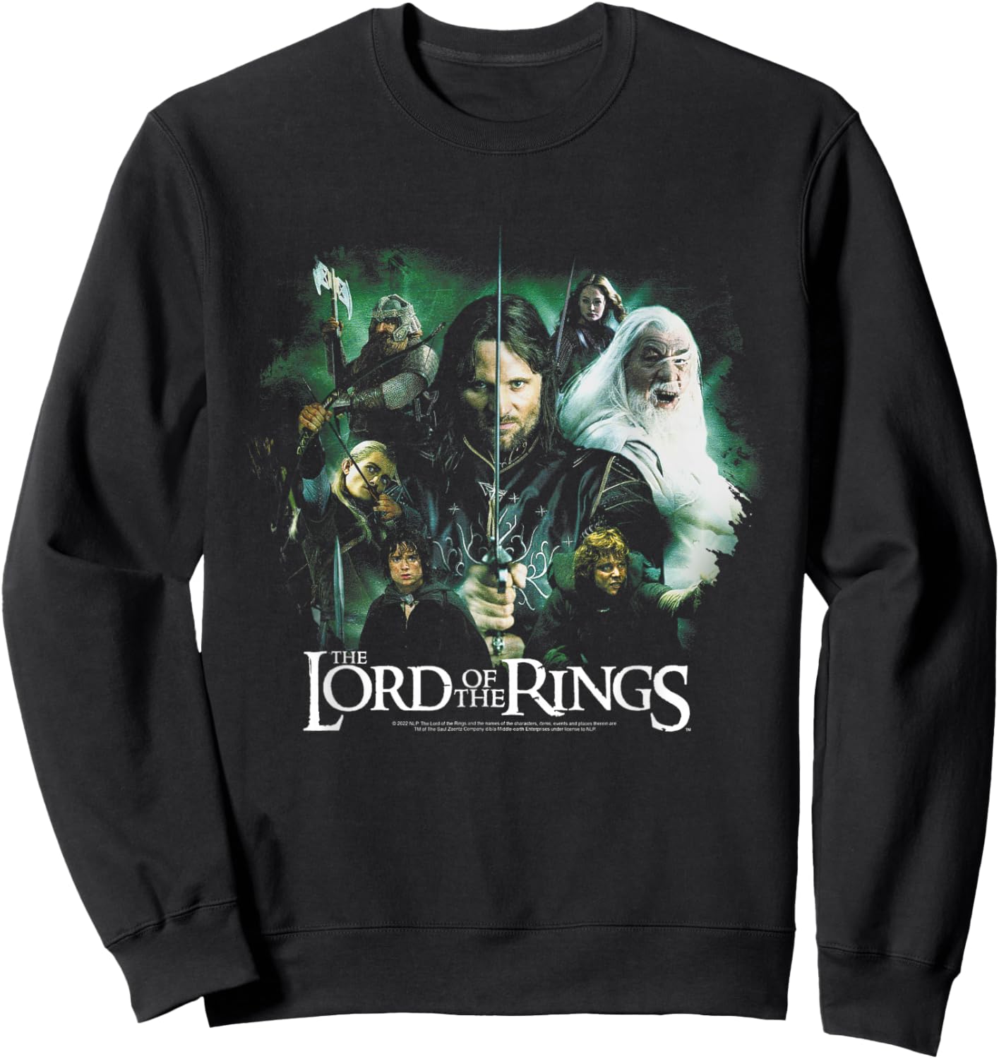 The Lord of The Rings Group Poster Sweatshirt - Sweatshirt | Black