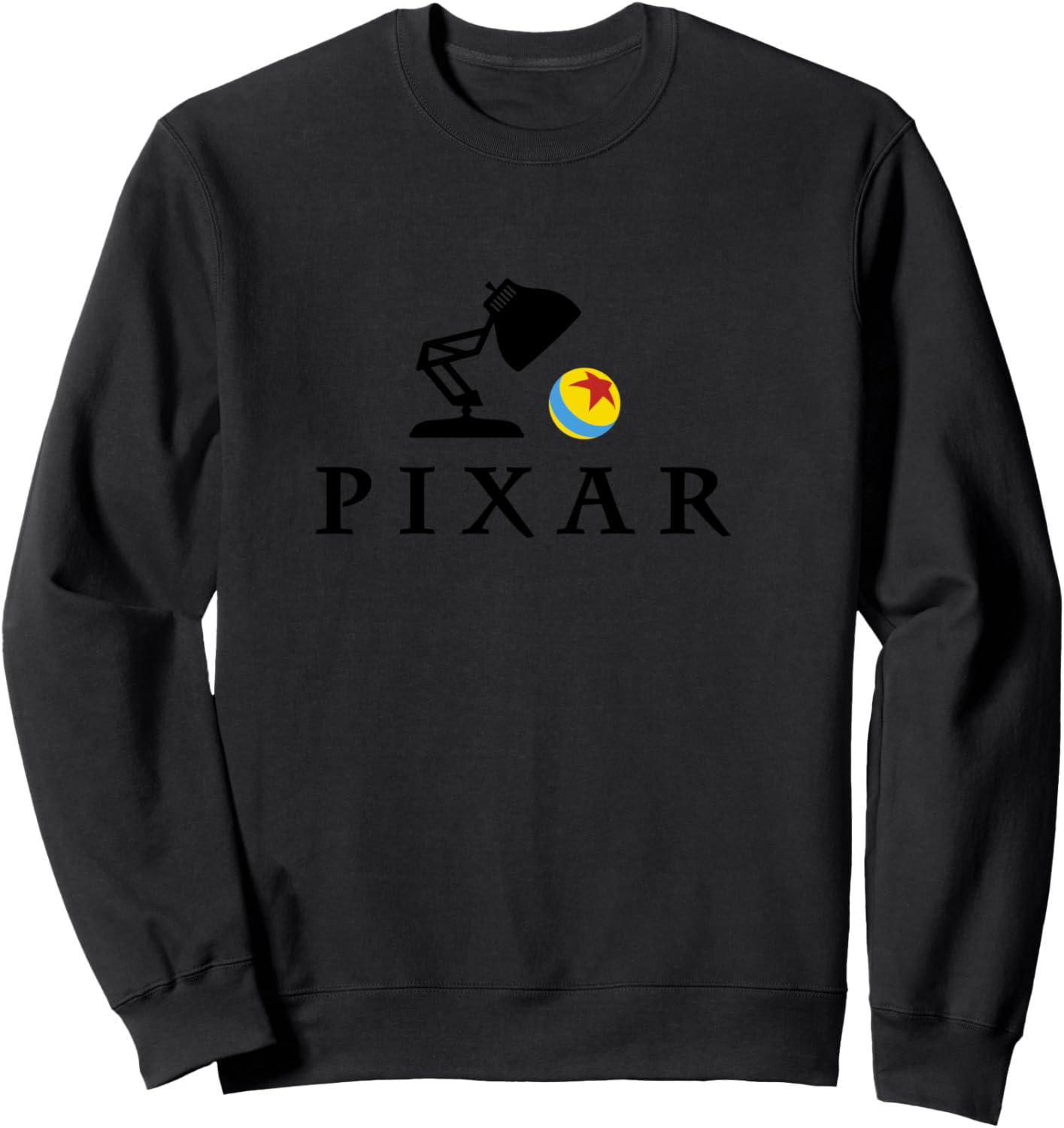 Disney Pixar Luxo Jr. Ball Logo Sweatshirt - Sweatshirt | Black