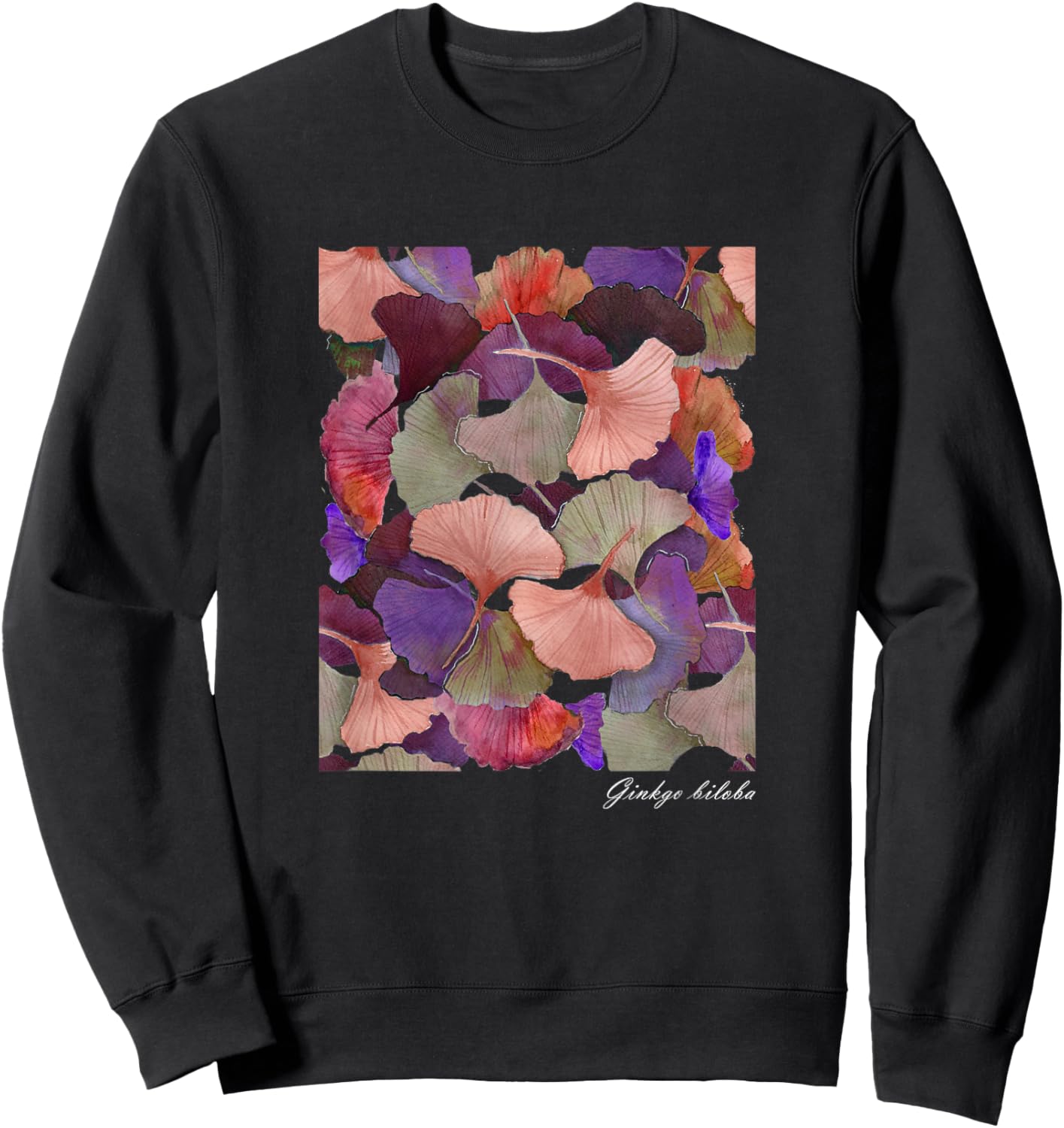 Ginkgo biloba festival leaves Sweatshirt - Sweatshirt | Black