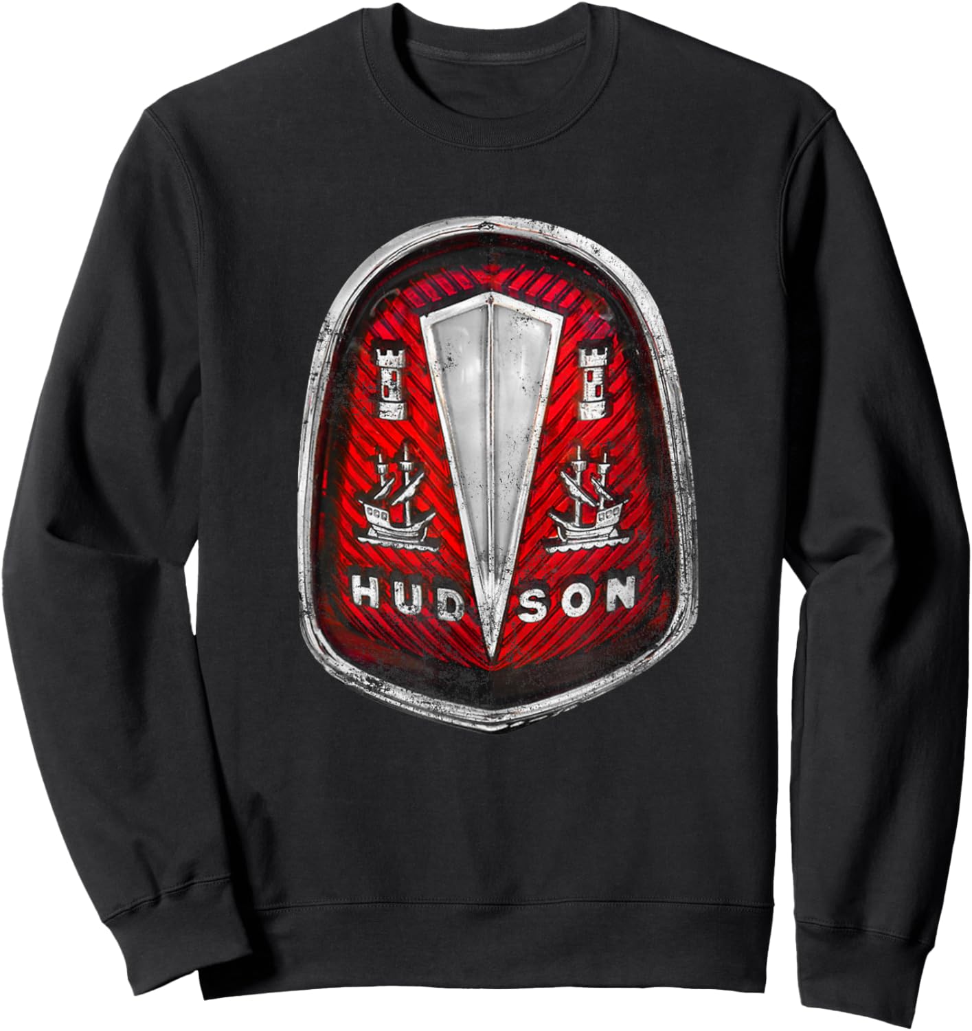 Vintage Car Retro Logo - Hudson Motor Car Co. (1910-1954) Sweatshirt - Sweatshirt | Black