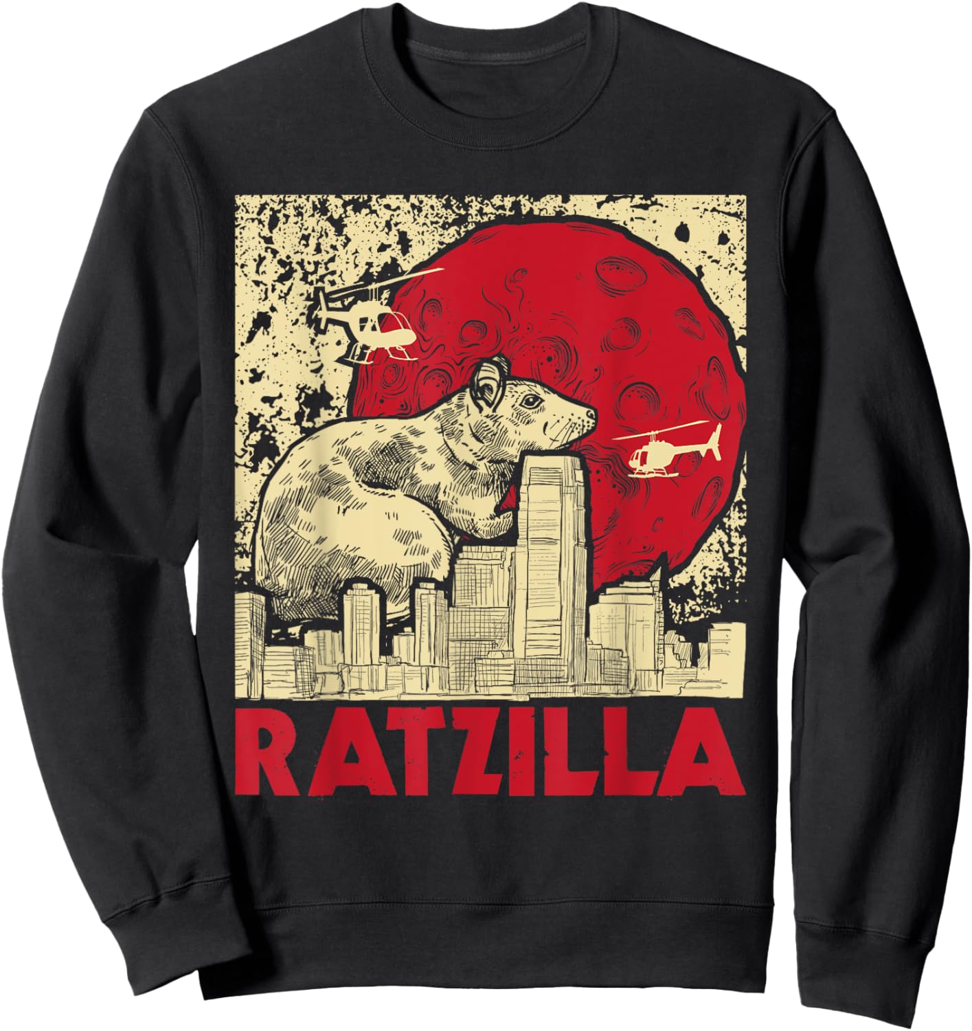 Ratzilla - Rat Whisperer Rodent Lover Rat Lover Sweatshirt - Sweatshirt | Black