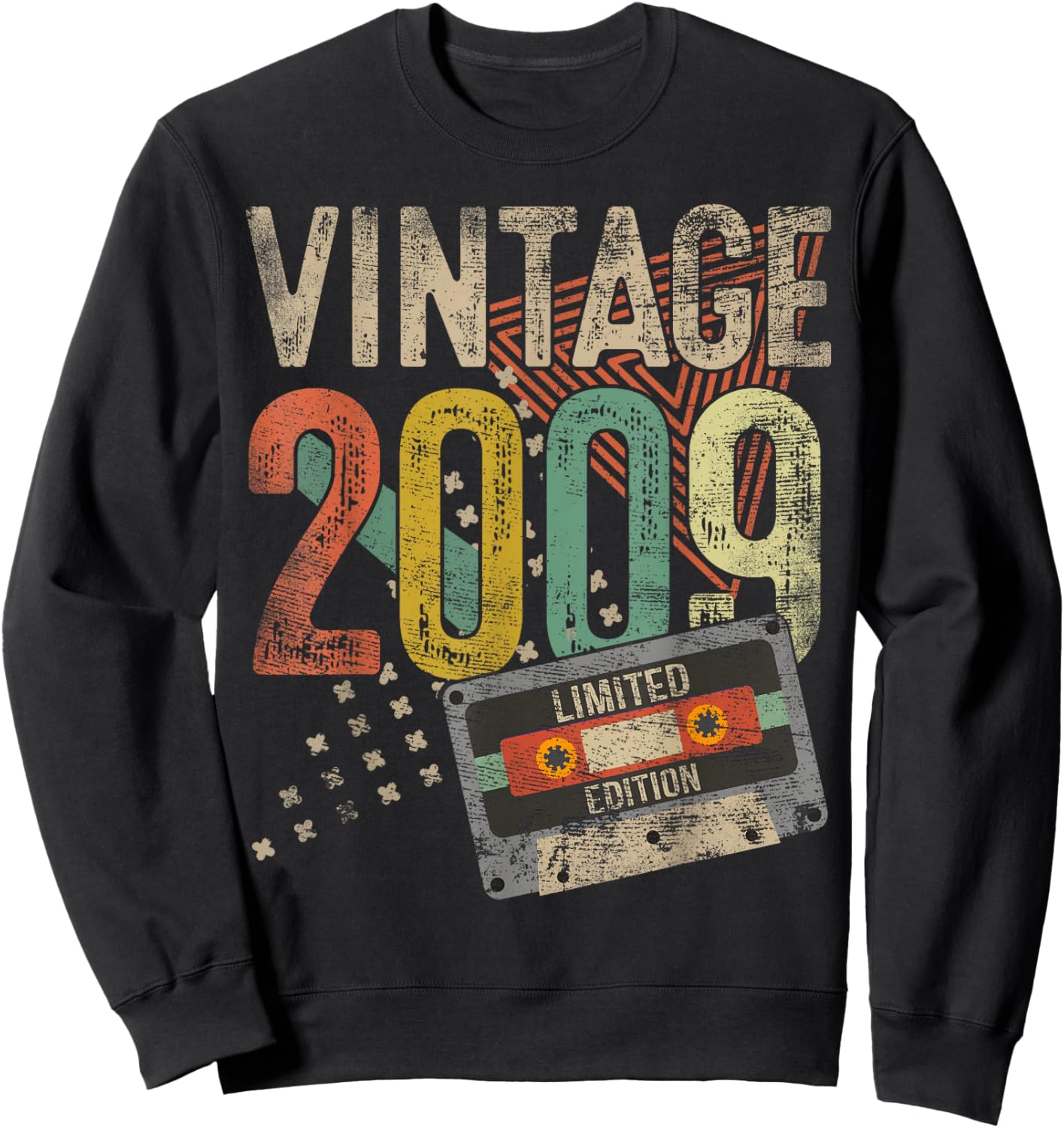 Vintage 2009 16th Birthday Gifts For Boy Girl 16 Year Old Sweatshirt - Sweatshirt | Black