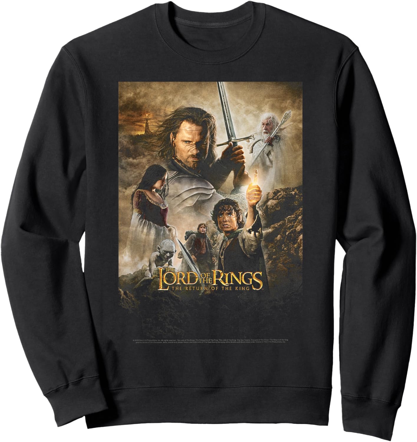 Lord Of The Rings Return Of The King Group Poster Sweatshirt - Sweatshirt | Black