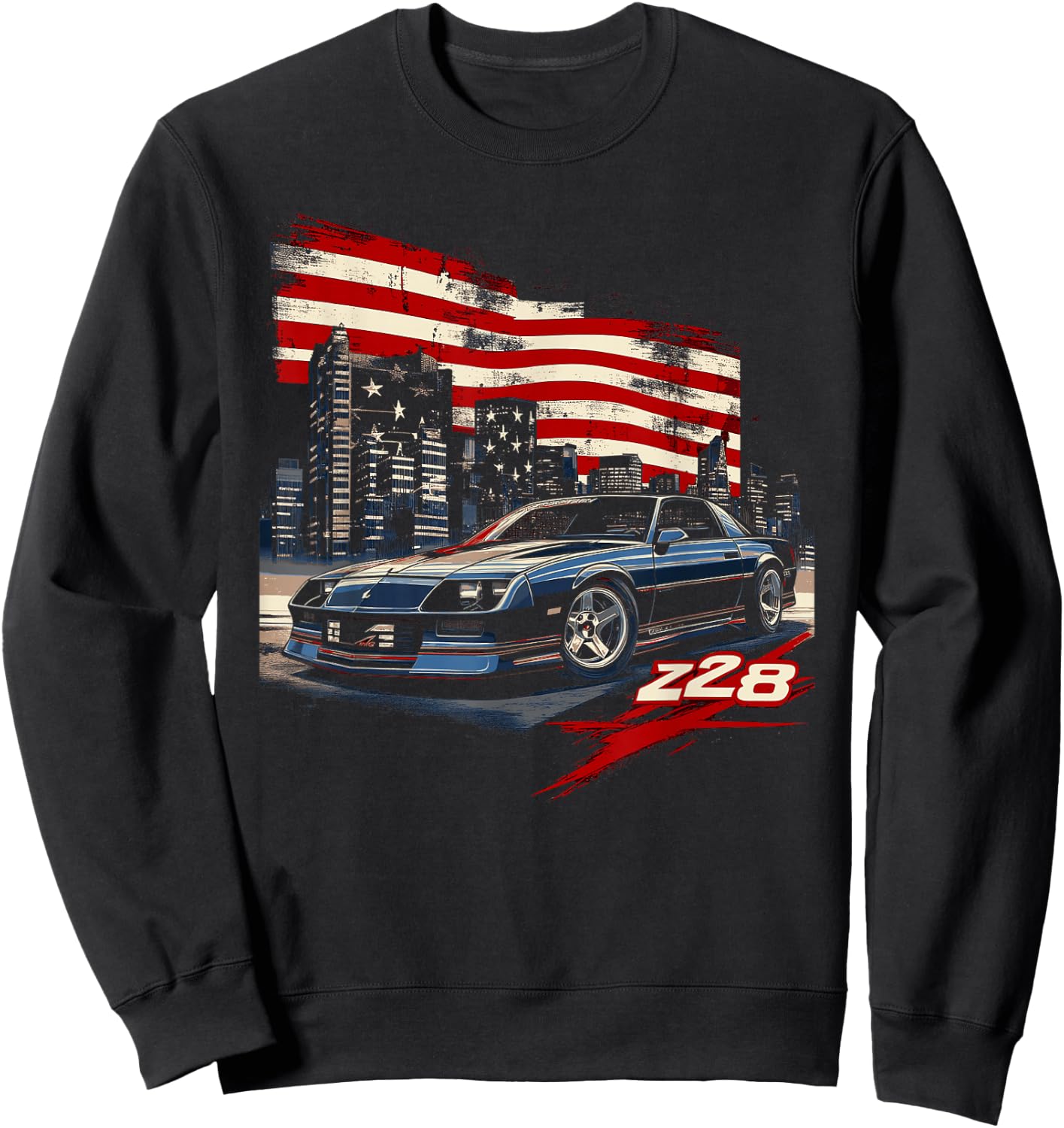 1980's IROC, IROC-Z Muscle Car American Muscle Retro Z28 Sweatshirt - Sweatshirt | Black