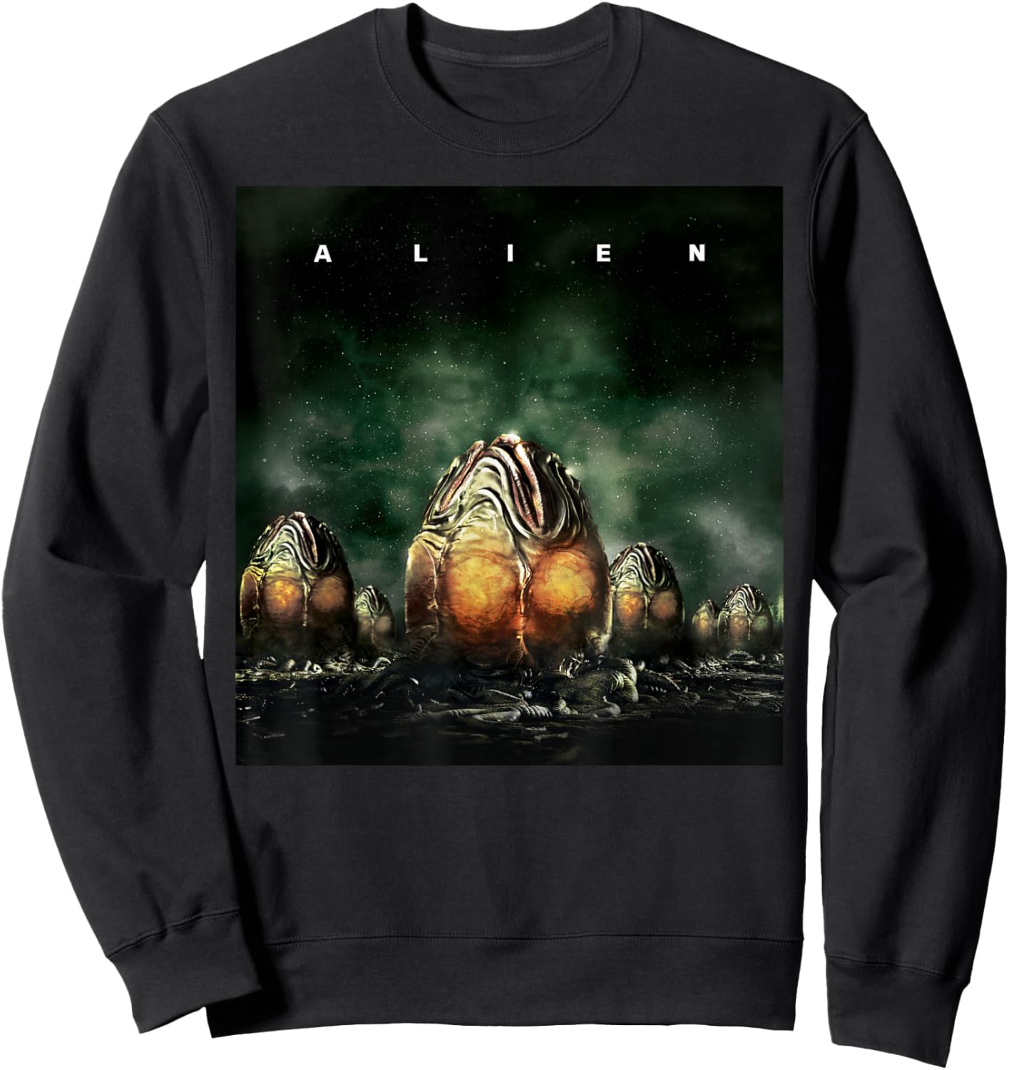 Alien Xenomorph Eggs Movie Poster Sweatshirt - Sweatshirt | Black