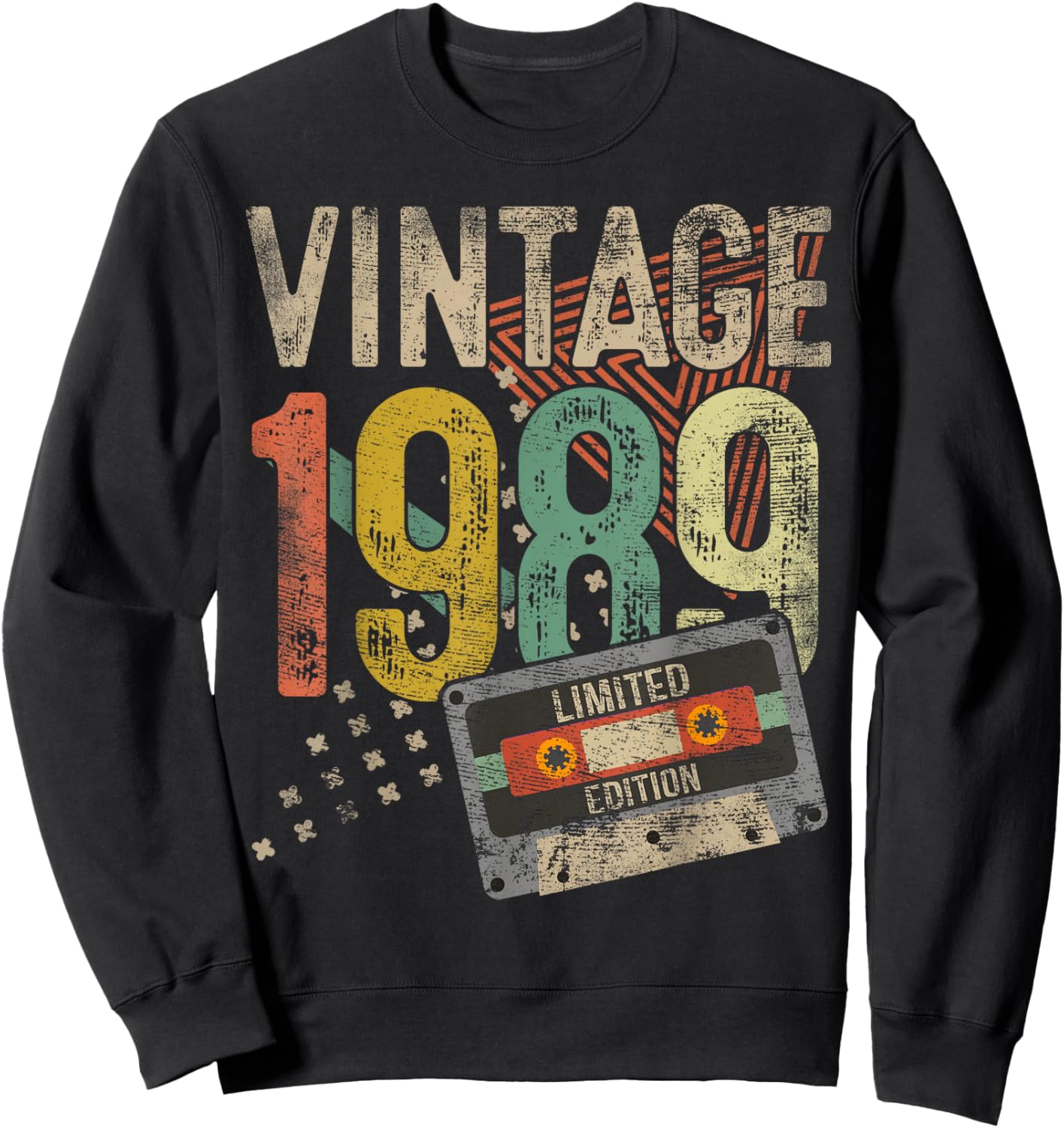 Vintage 1989 36th Birthday Gifts Women 36 Year Old Sweatshirt - Sweatshirt | Black