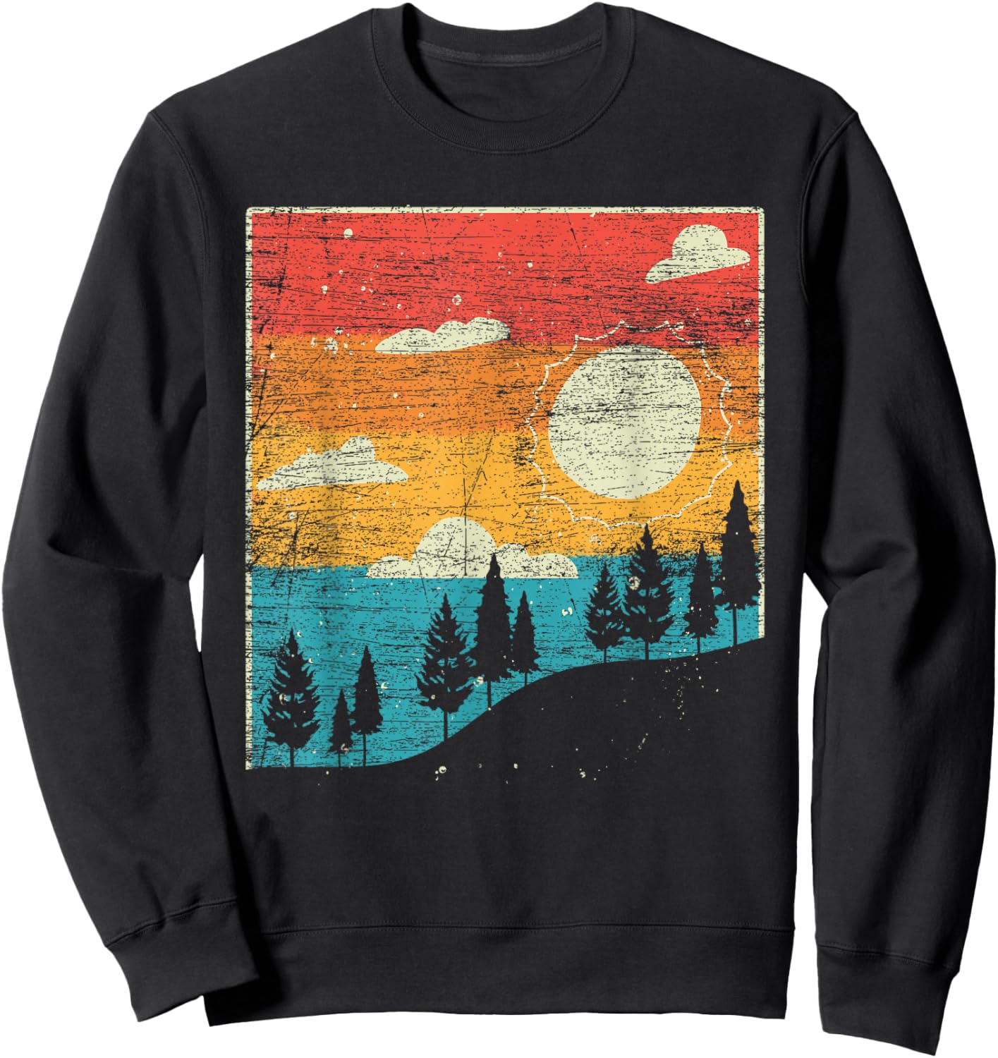 Retro Nature Sweatshirt - Sweatshirt | Black