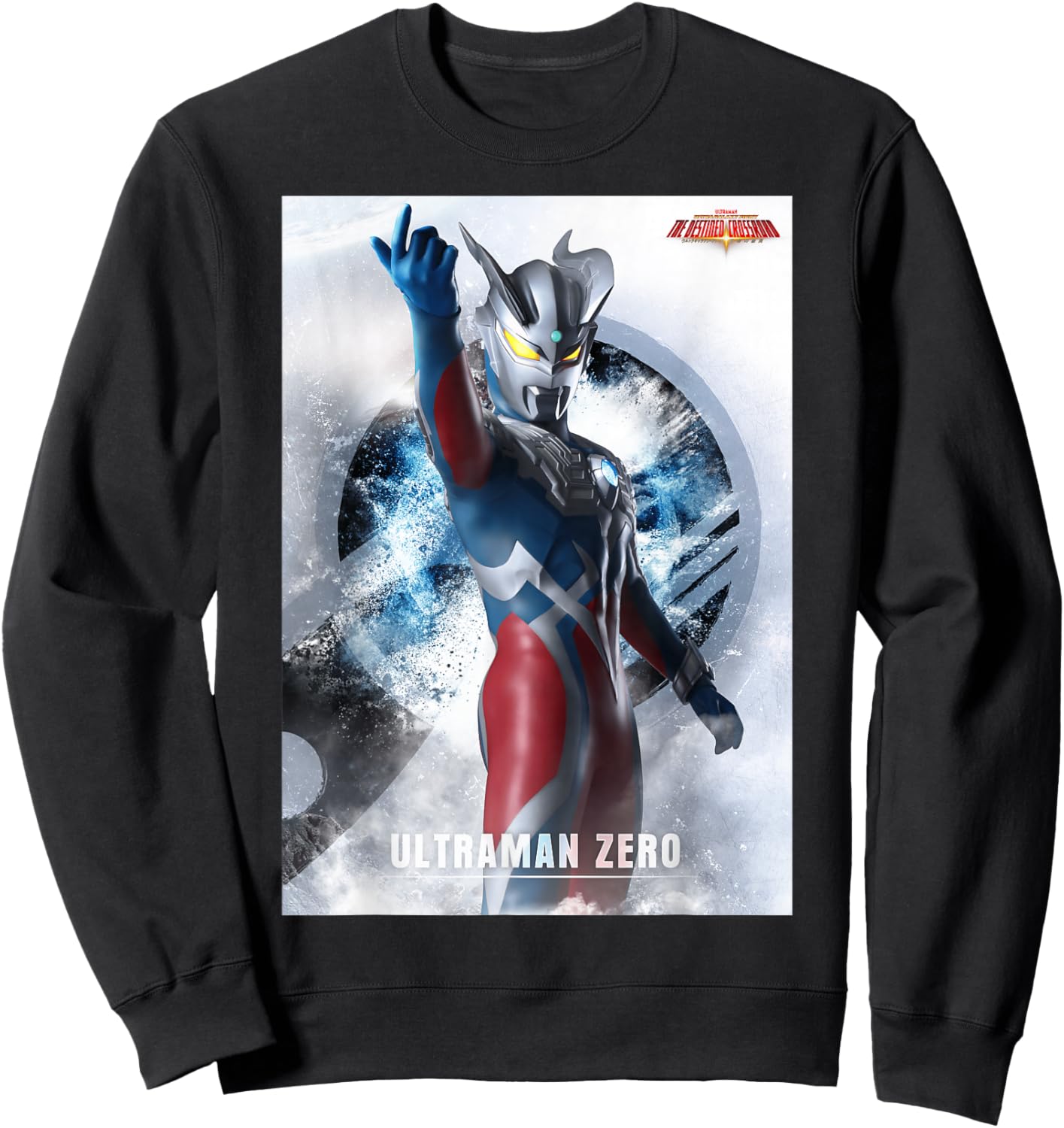 ULTRAMAN ZERO Ultra Galaxy Fight The Destined Crossroad Sweatshirt - Sweatshirt | Black