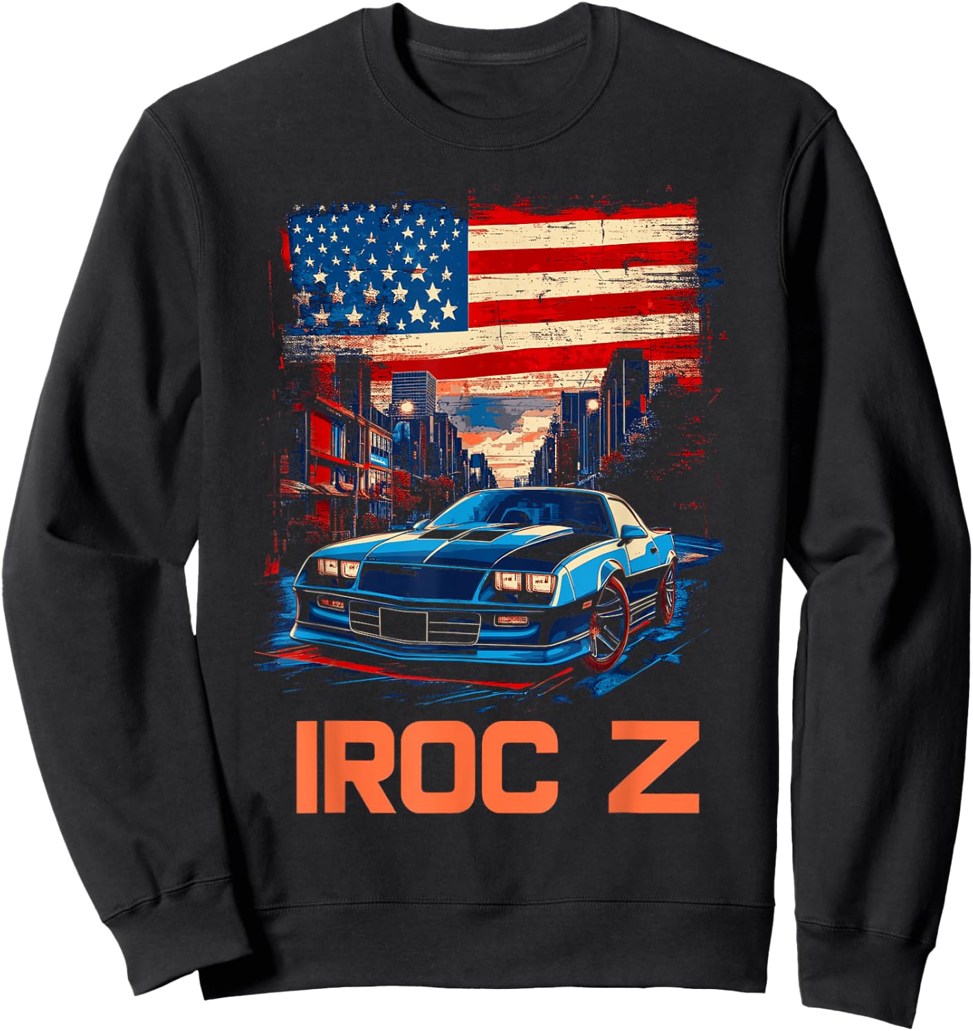 1980's IROC, IROC-Z Muscle Car American Muscle Retro classic Sweatshirt - Sweatshirt | Black