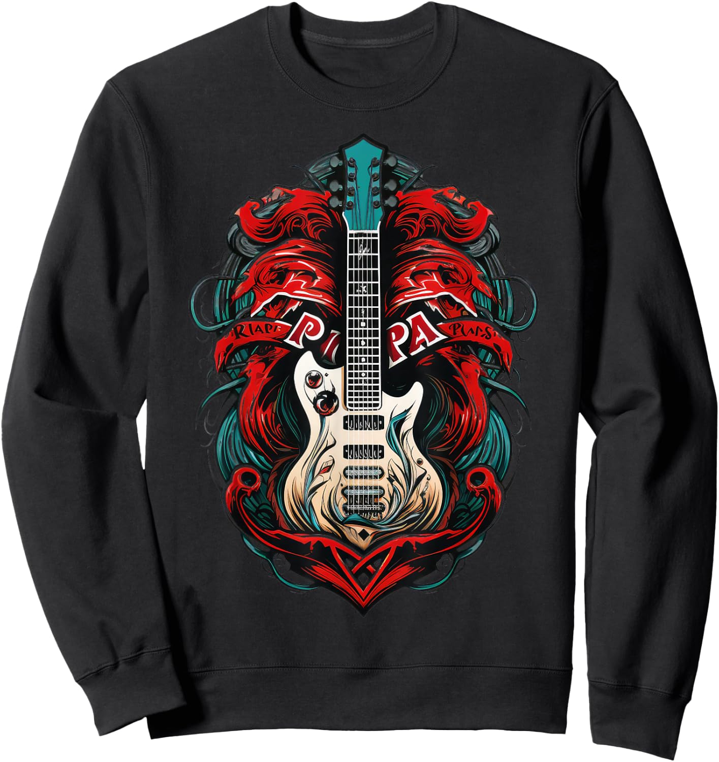Guitar Harmony: Strings of Passion Sweatshirt - Sweatshirt | Black