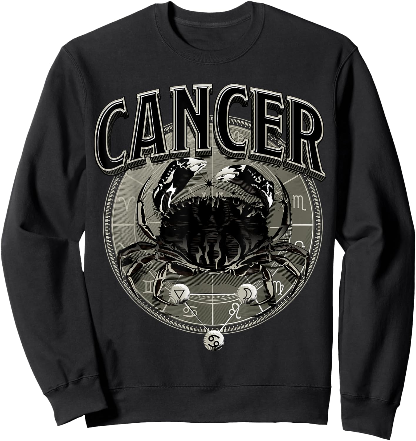 Cancer Accessory Men Zodiac Sign Cancer Sweatshirt - Sweatshirt | Black
