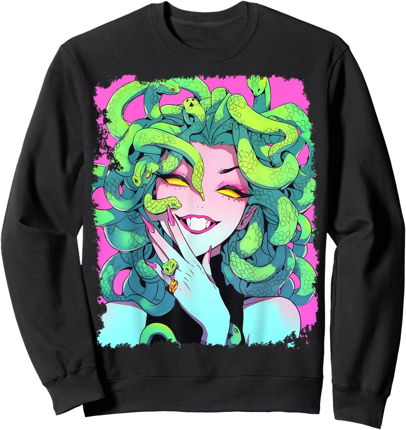 Medusa Crazy Girl Sweatshirt - Sweatshirt | Black