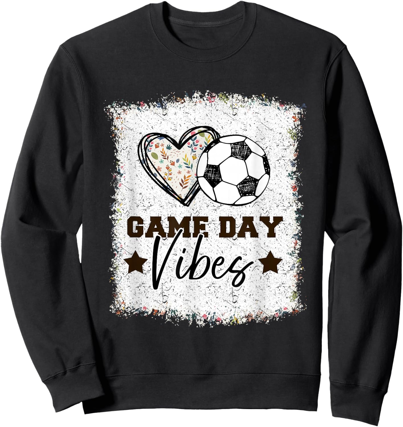 Soccer Shirt Women Soccer Game Day Vibes Girls Soccer Sweatshirt - Sweatshirt | Black