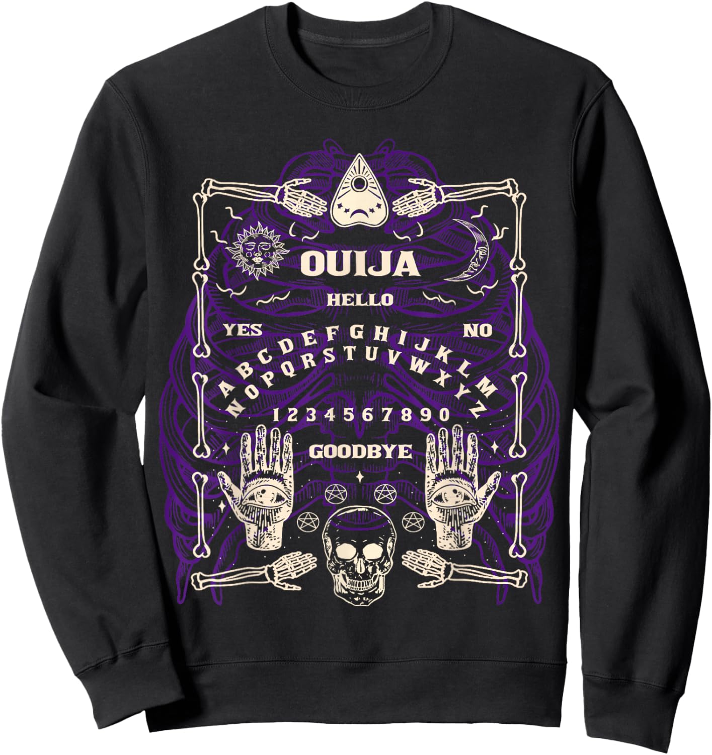 Ouija Spirit Board Sweatshirt - Sweatshirt | Black