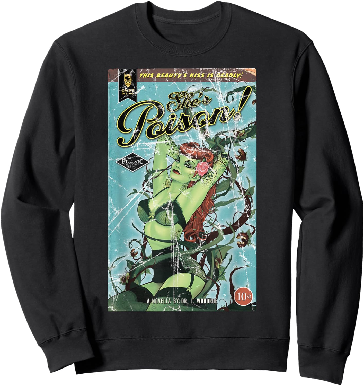 DC Poison Ivy Cover Poison Sweatshirt - Sweatshirt | Black