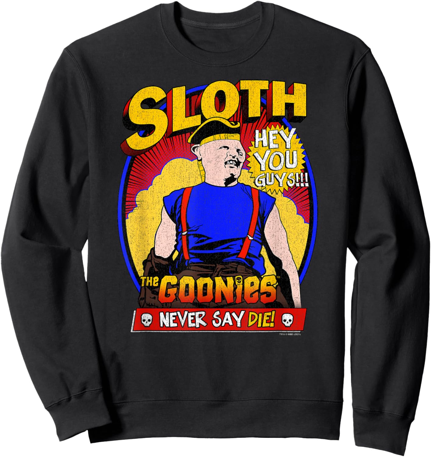 The Goonies Super Sloth Sweatshirt - Sweatshirt | Black
