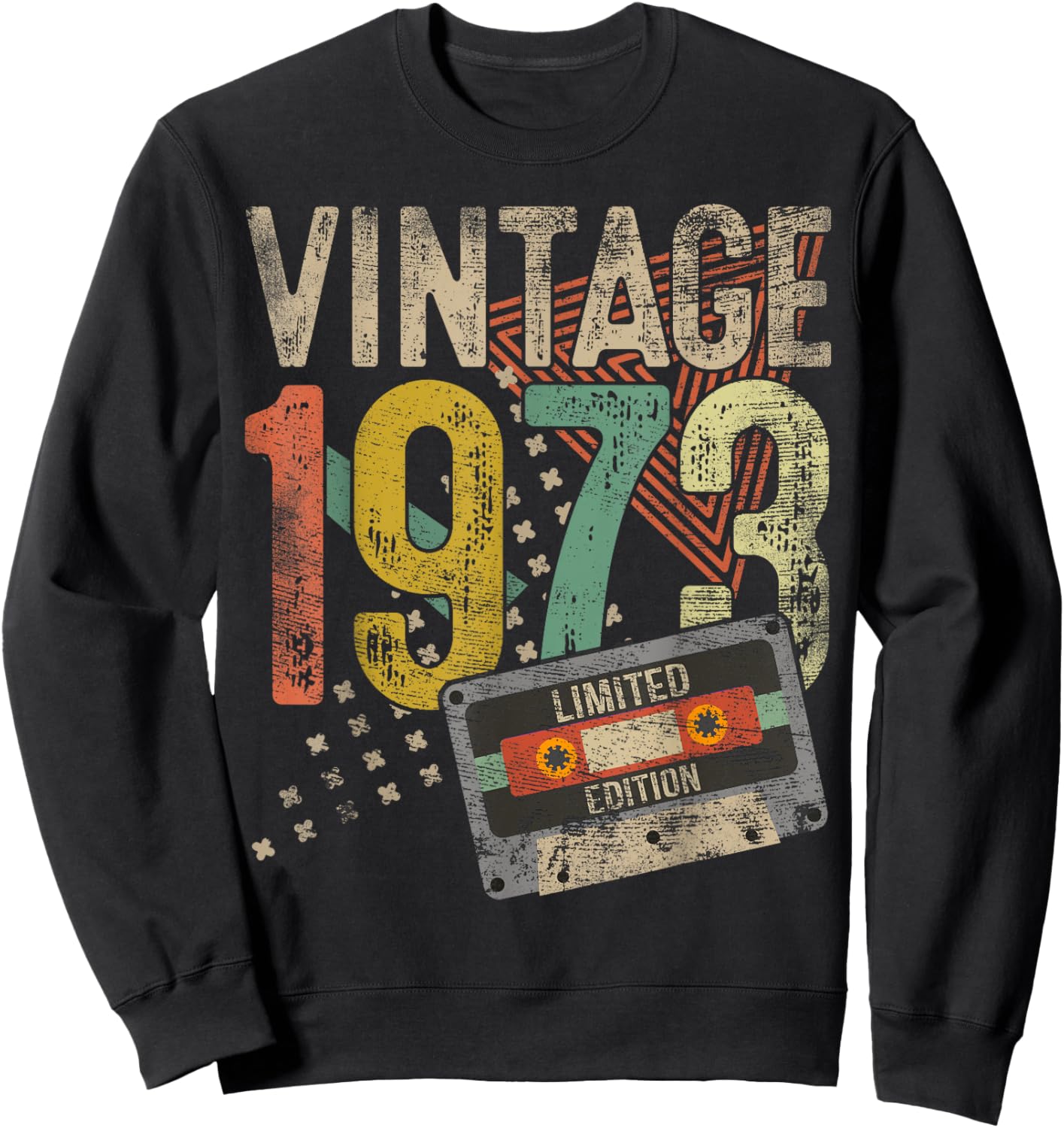 Vintage 1973 52nd Birthday Gifts Women 52 Year Old Sweatshirt - Sweatshirt | Black