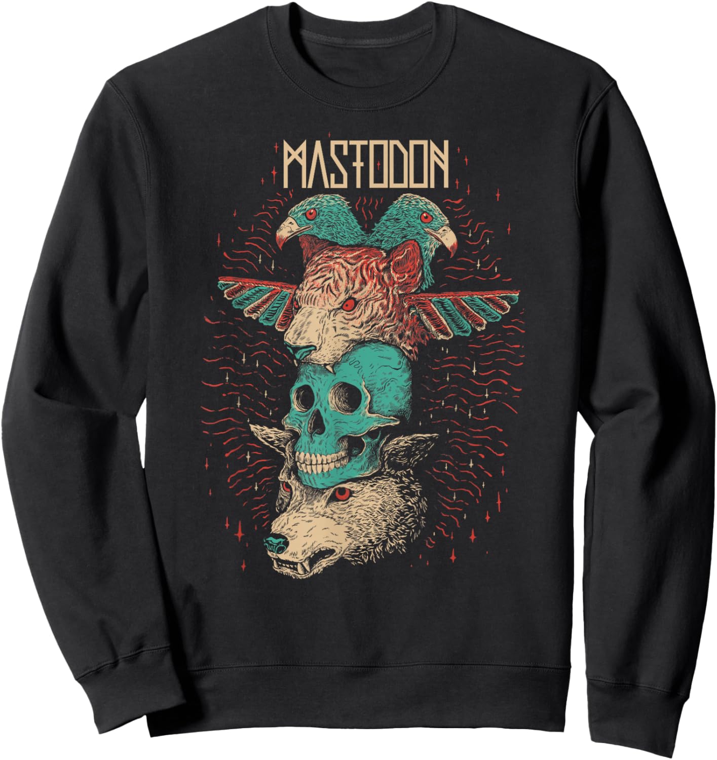Mastodon - Logo Totem Sweatshirt - Sweatshirt | Black