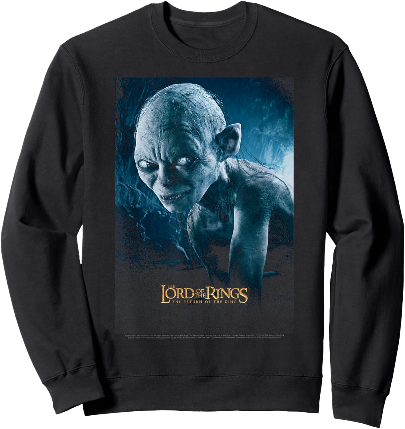 Lord Of The Rings The Return Of The King Gollum Poster Sweatshirt - Sweatshirt | Black