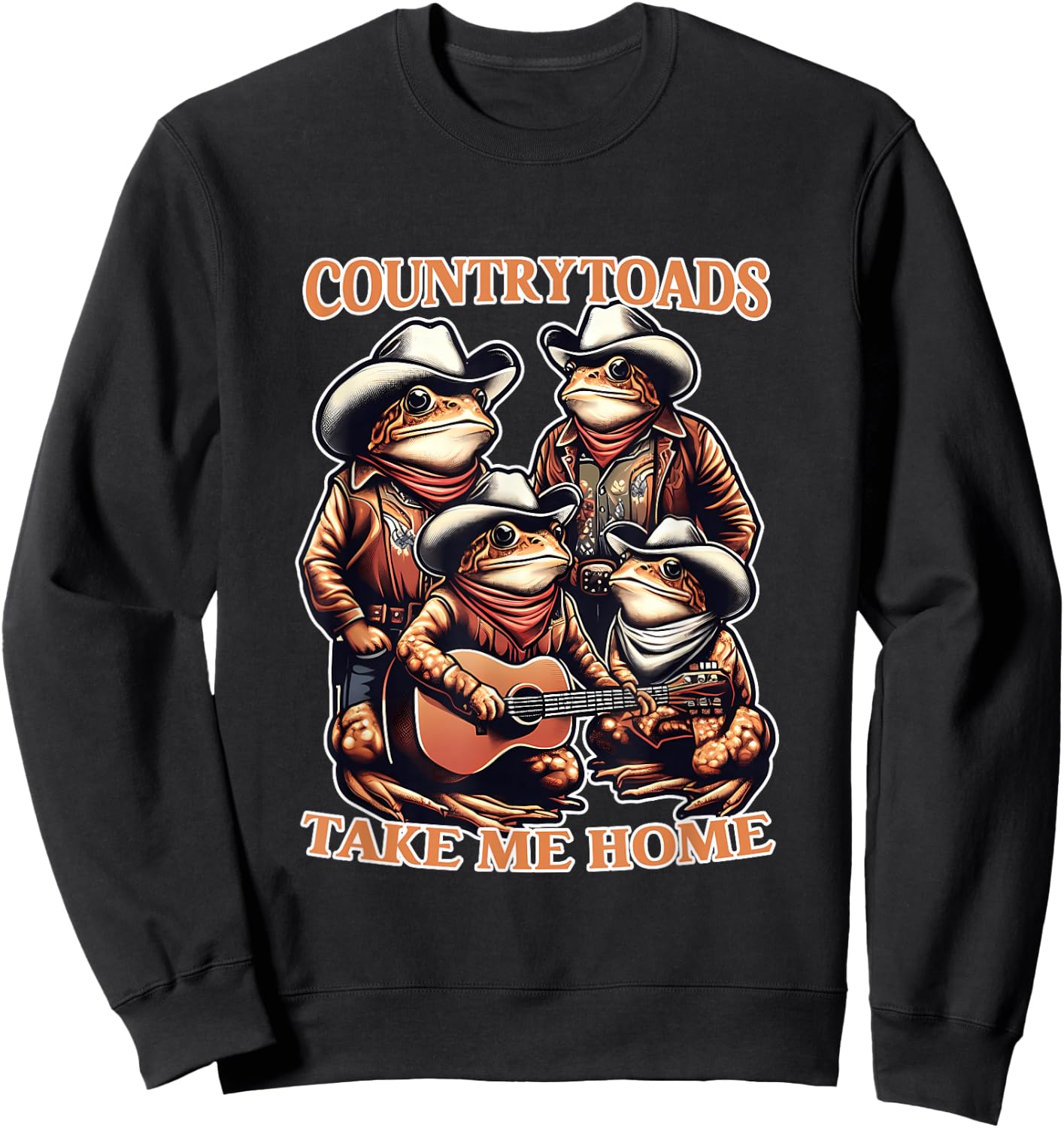 Country Toads Take Me Home Apparelds Sweatshirt - Sweatshirt | Black