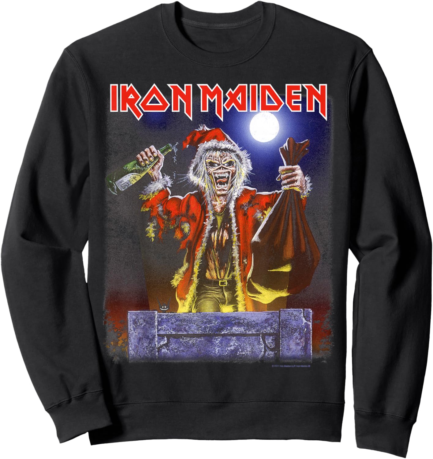 Iron Maiden - No Prayer Santa Eddie Christmas Sweatshirt - Sweatshirt | Black