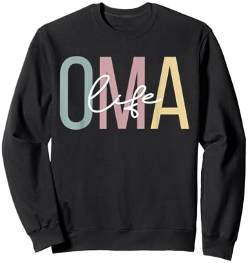 Oma Life Oma Grandma Boho Oma Grandmother Sweatshirt - Sweatshirt | Black