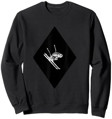 Downhill Ski Black Diamond Sweatshirt - Sweatshirt | Black