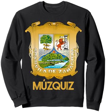 Muzquiz Coahuila Estado De Mexico Escudo Eagle Aguila Sweatshirt - Sweatshirt | Black