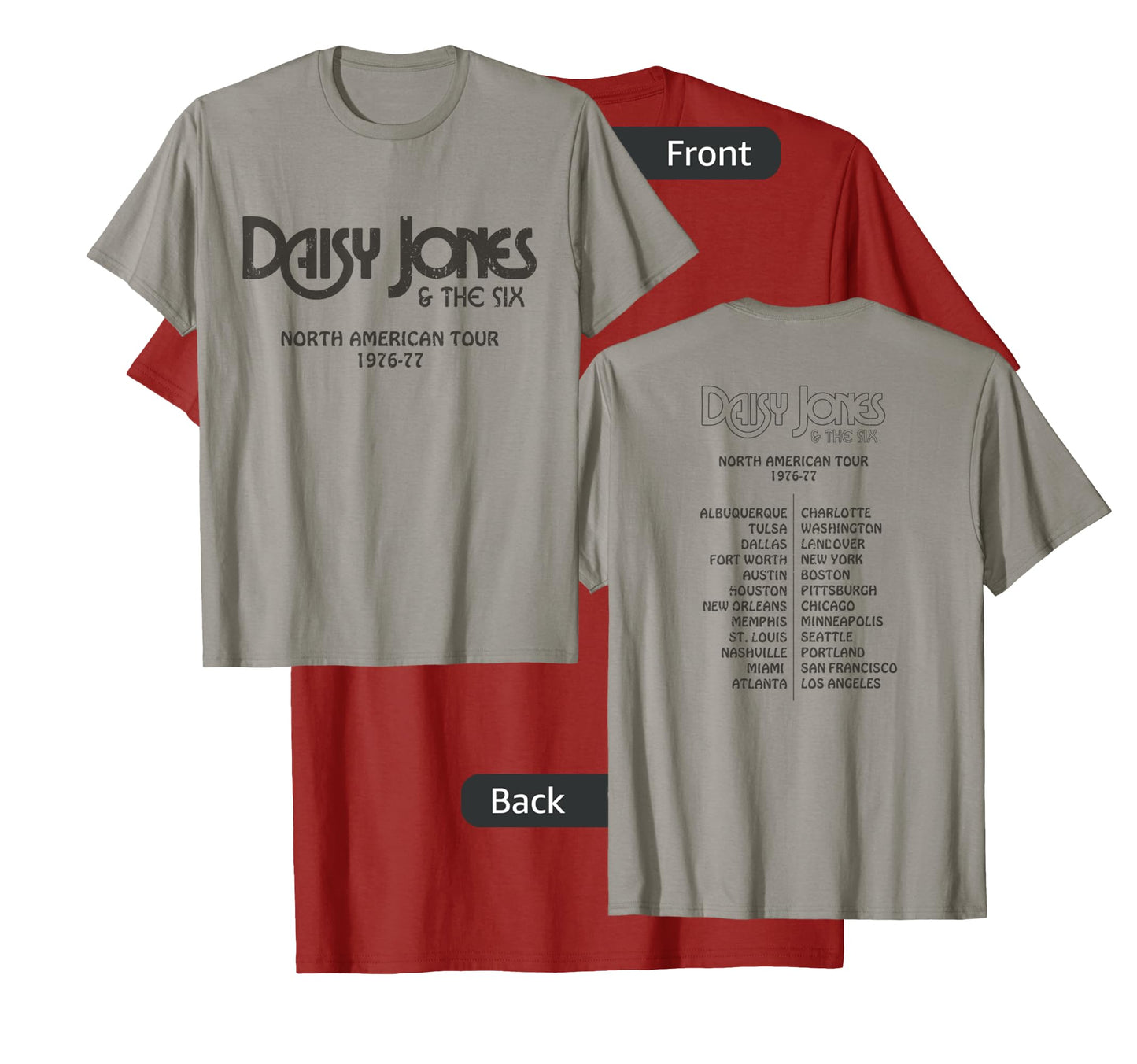 Daisy Jones & the Six - North American Tour 1976-77 Vintage T-Shirt