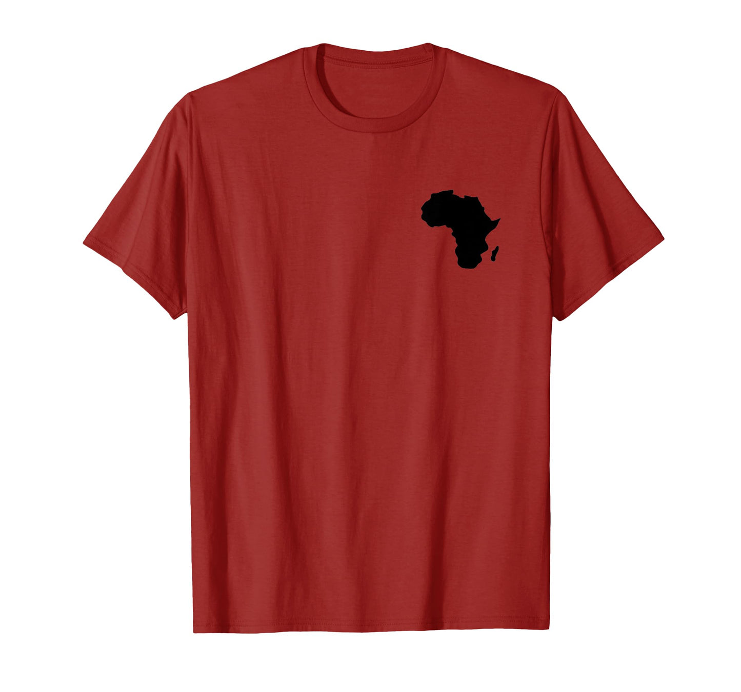 Africa Map abstract art black contour T-Shirt