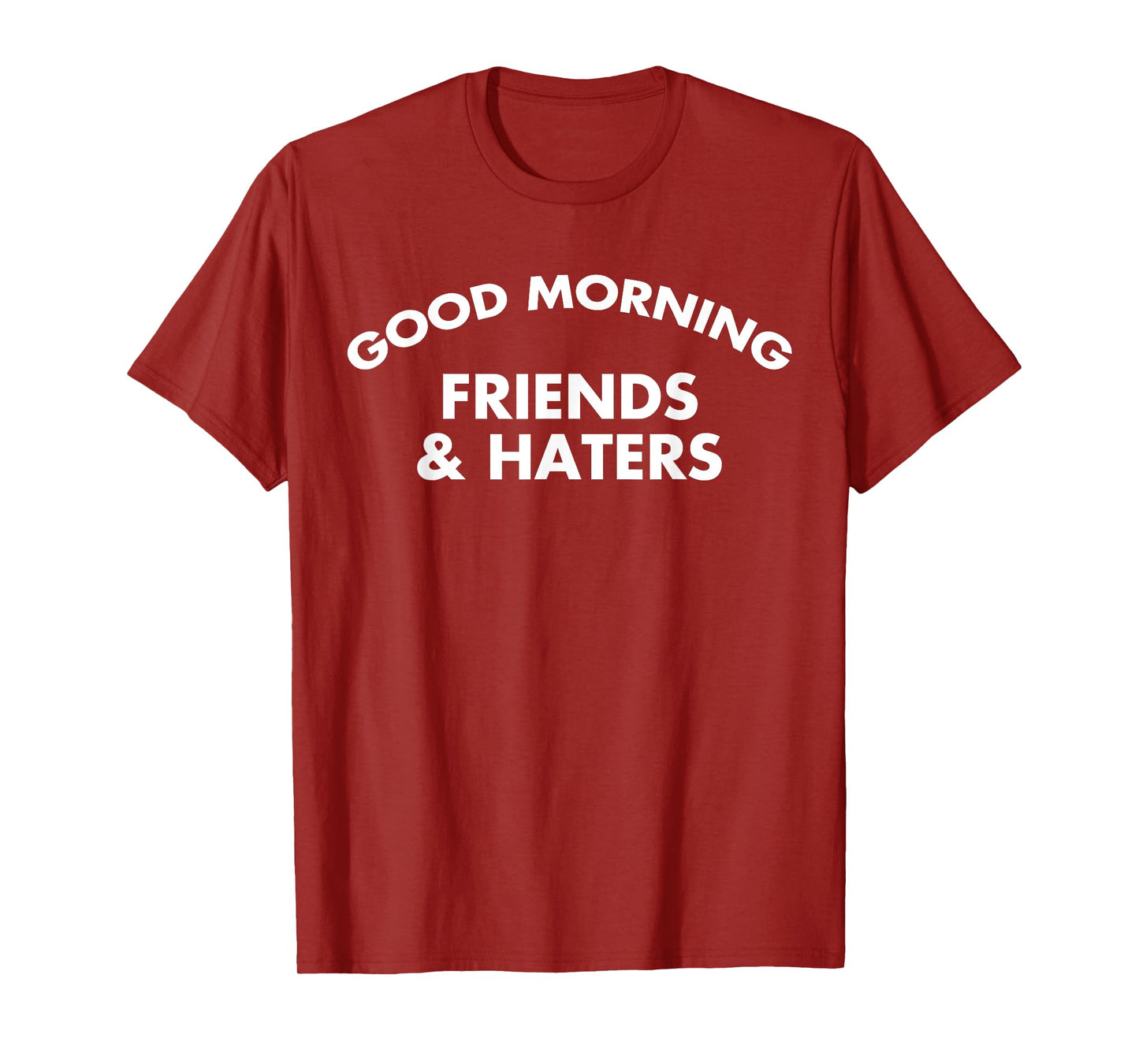 Good Morning Friends & Haters Joke T-Shirt