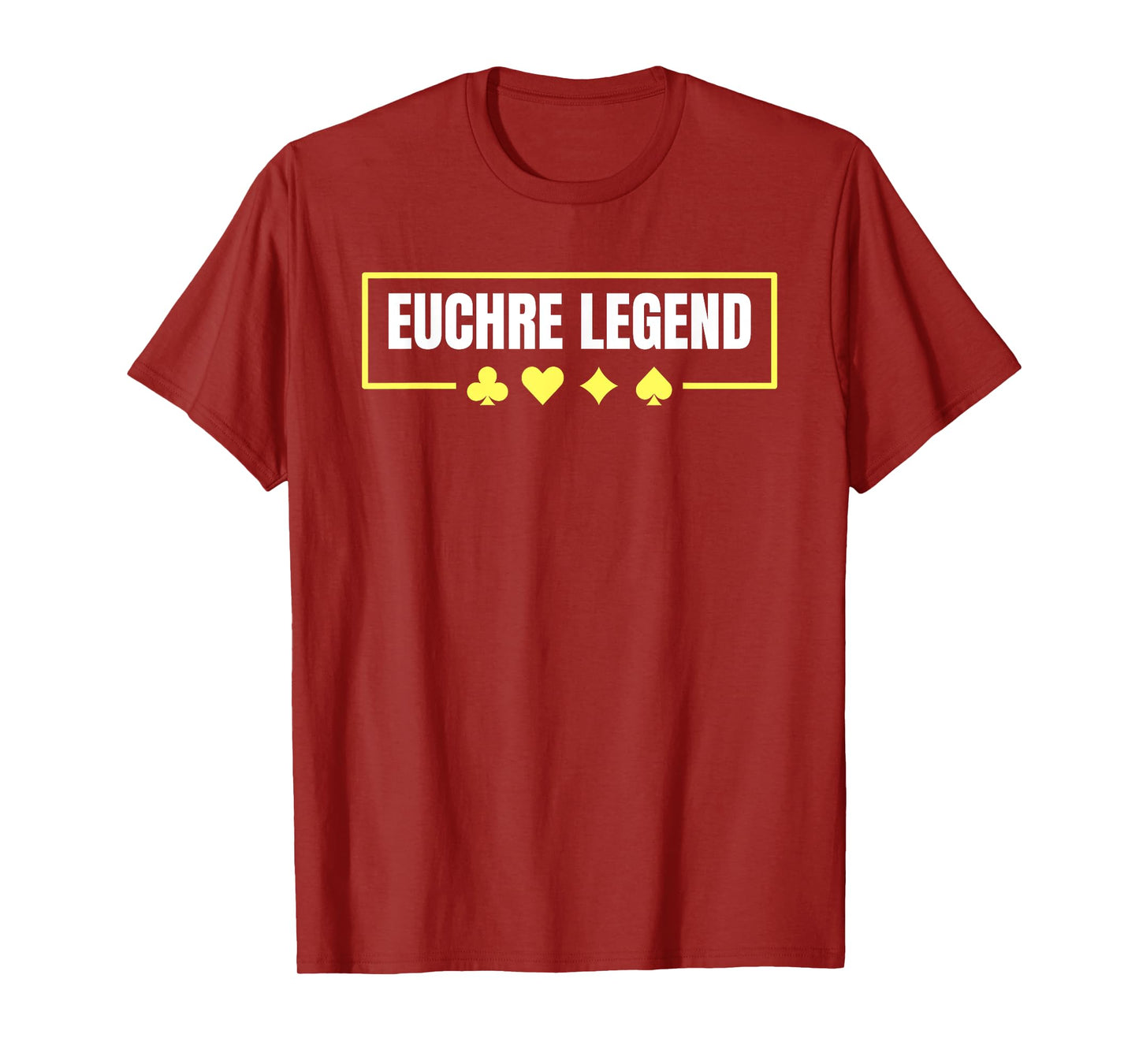 Euchre Champion Card Game Playing Vintage Euchre Legend T-Shirt