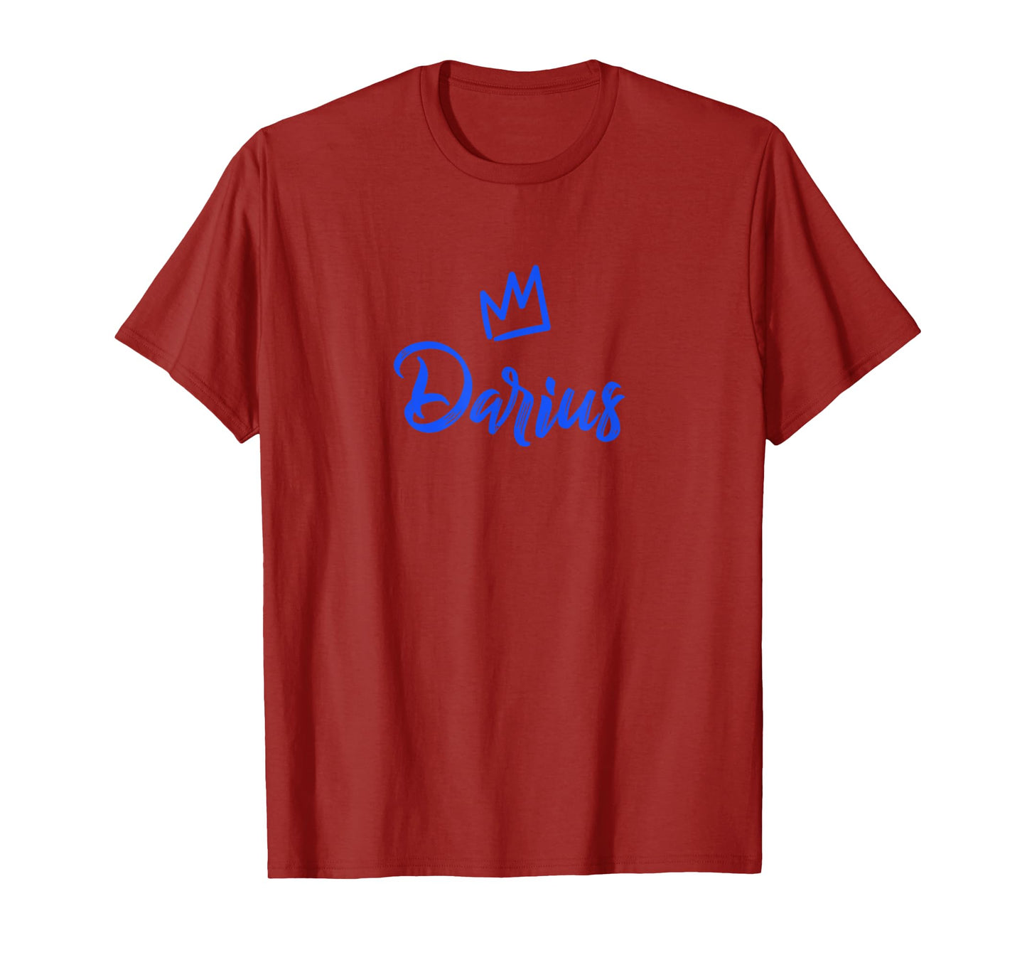 Darius the King / Blue Crown & Name for Men Called Darius T-Shirt