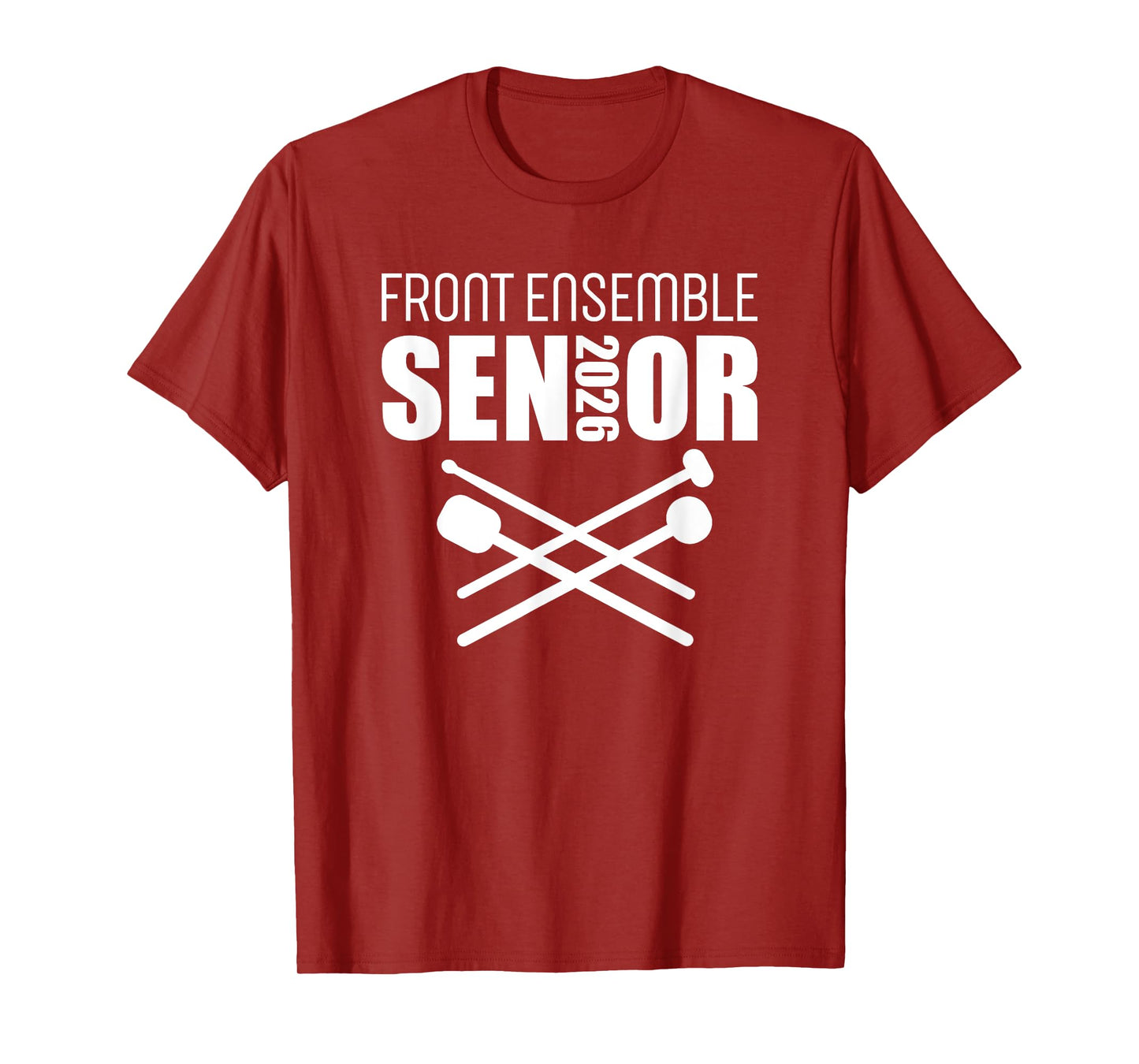 2026 Senior Front Ensemble Class of 2026 Marching Band T-Shirt